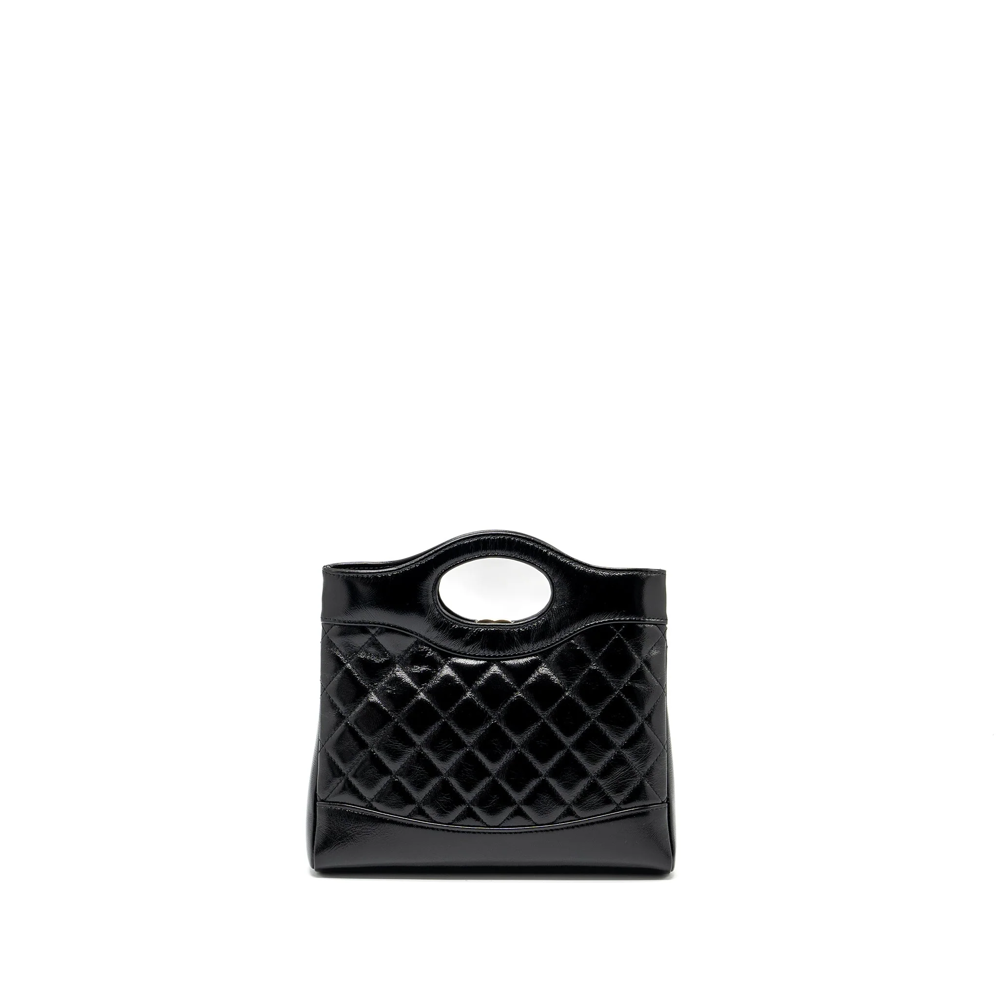 Chanel 24S Mini 31 Bag shiny Lambskin black GHW (microchip) - Image 2
