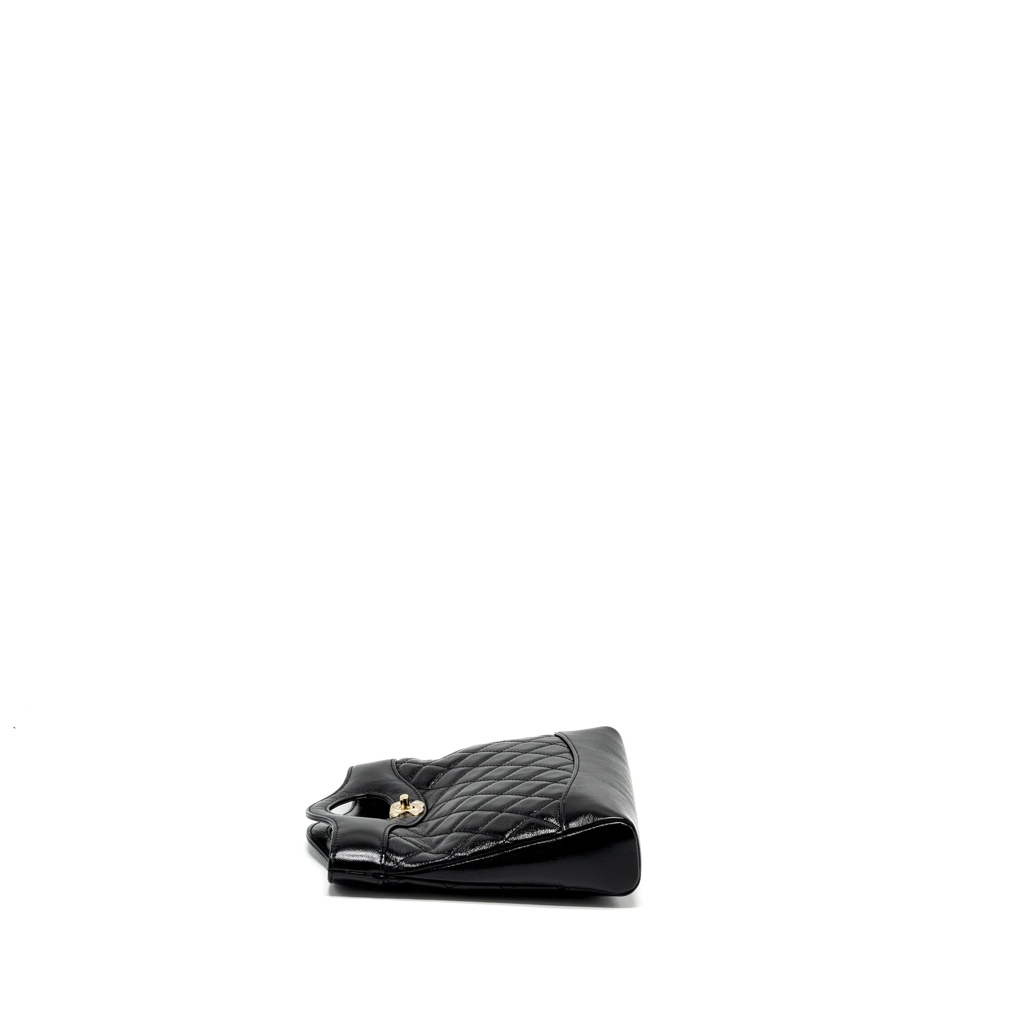 Chanel 24S Mini 31 Bag shiny Lambskin black GHW (microchip) - Image 3