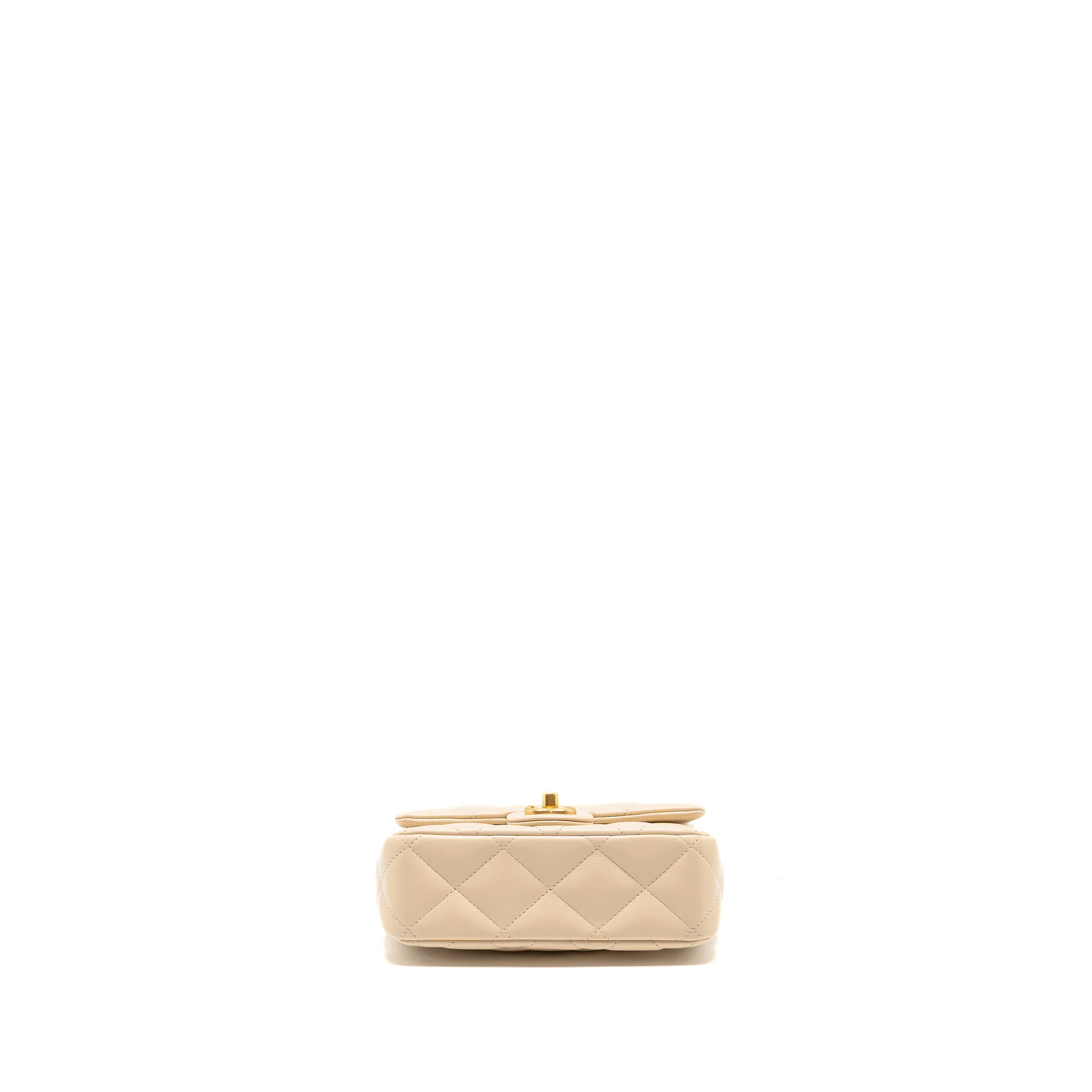 Chanel 25c Coco Love Adjustable Chain Shiny Lambskin Beige GHW (microchip) - Image 5