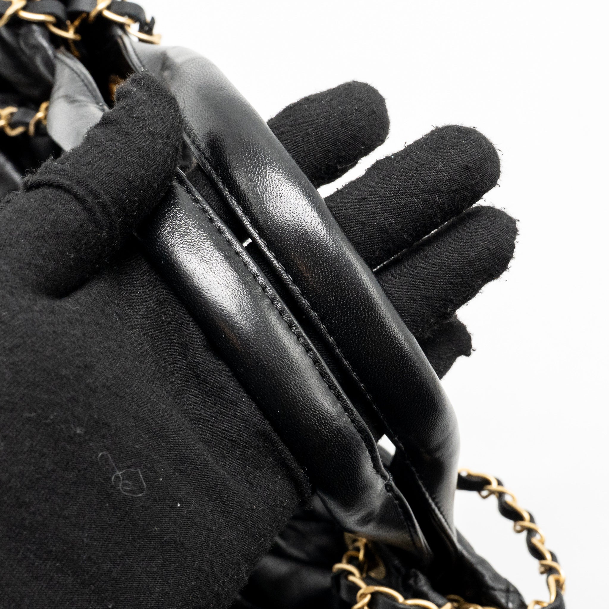 Chanel 25k Medium Bow Bag Lambskin Black GHW (microchip) - Image 13