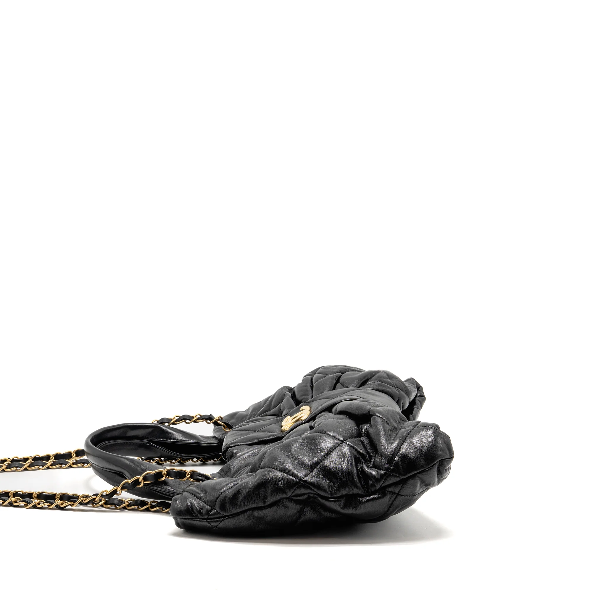 Chanel 25k Medium Bow Bag Lambskin Black GHW (microchip) - Image 3