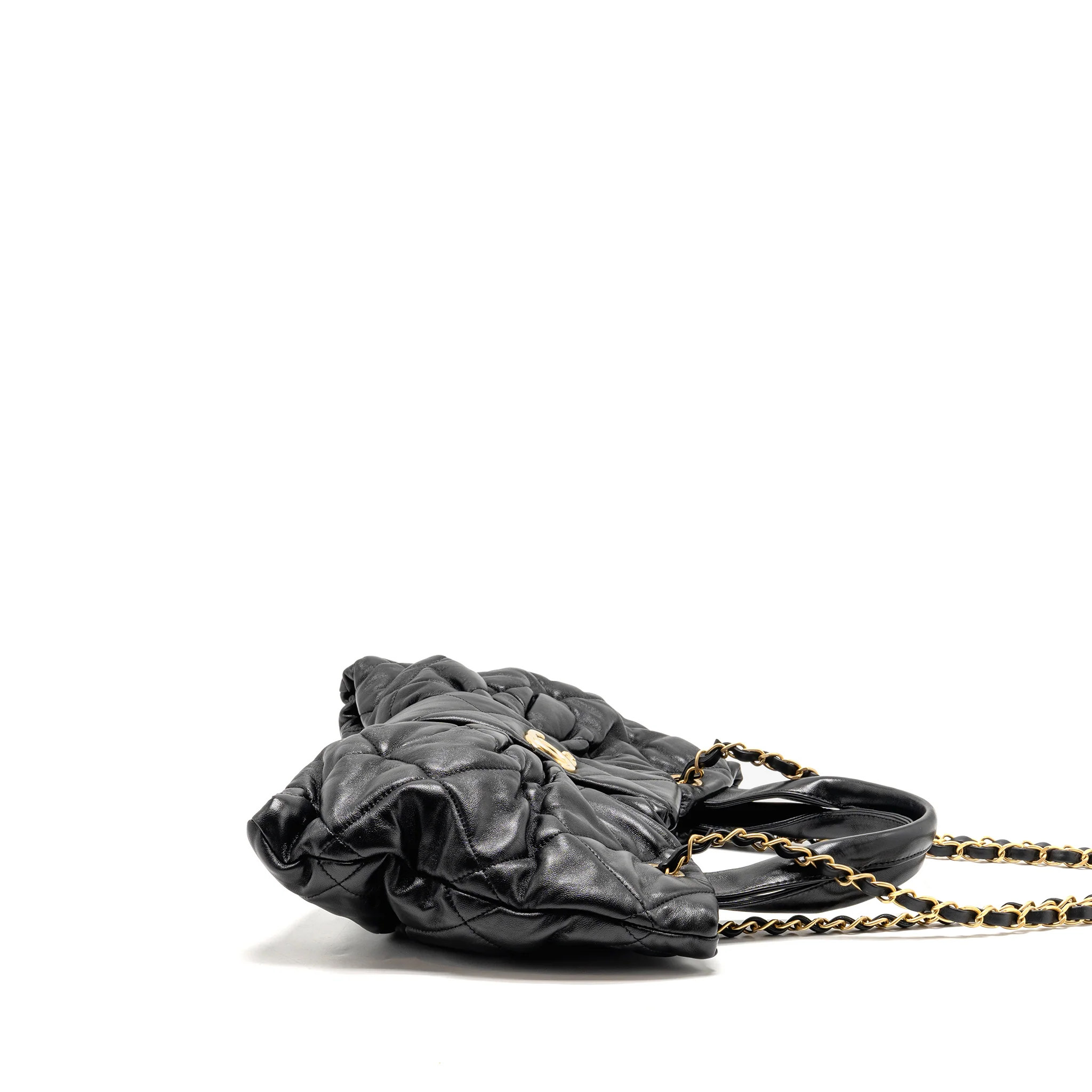 Chanel 25k Medium Bow Bag Lambskin Black GHW (microchip) - Image 4