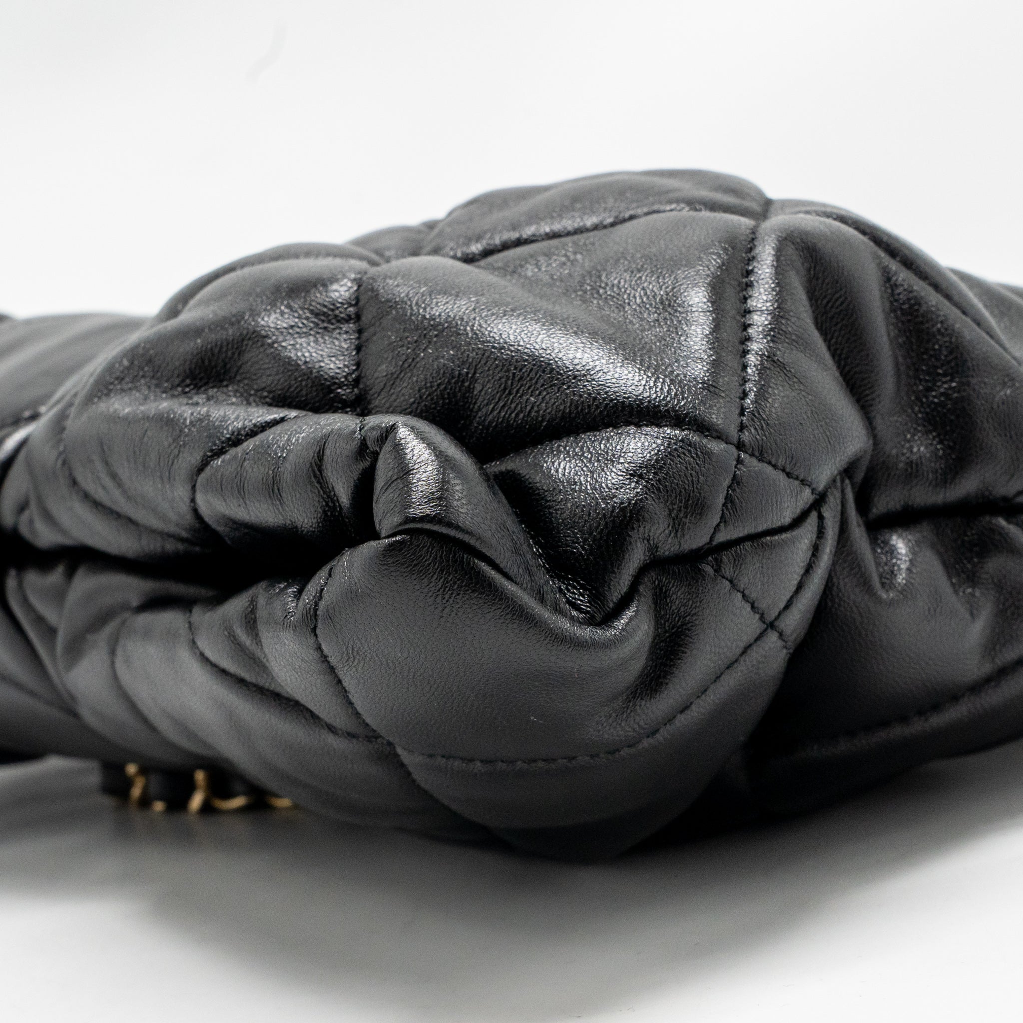 Chanel 25k Medium Bow Bag Lambskin Black GHW (microchip) - Image 8