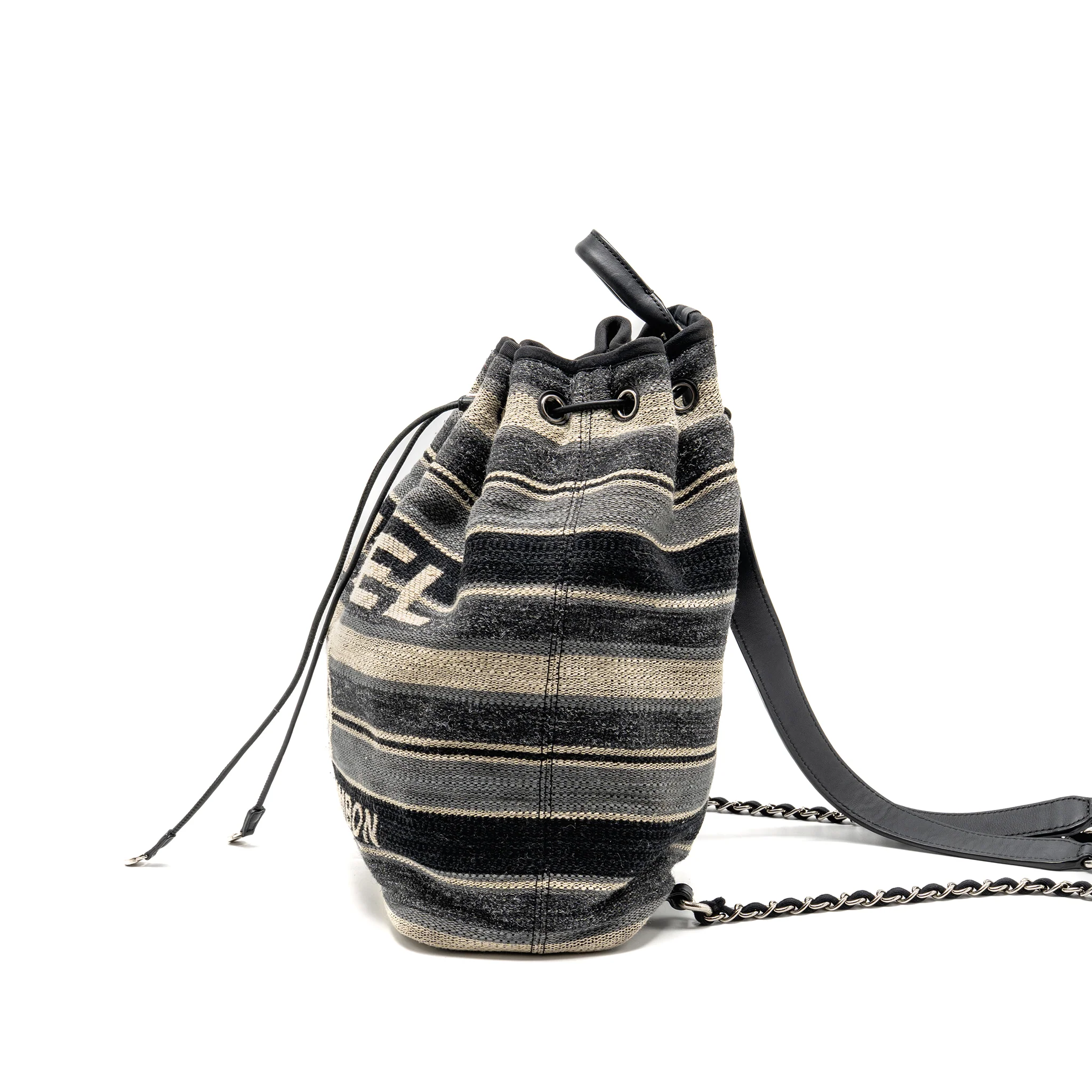 Chanel 31 Rue Cambon Bucket Backpack Fabric Multicolour SHW - Image 4