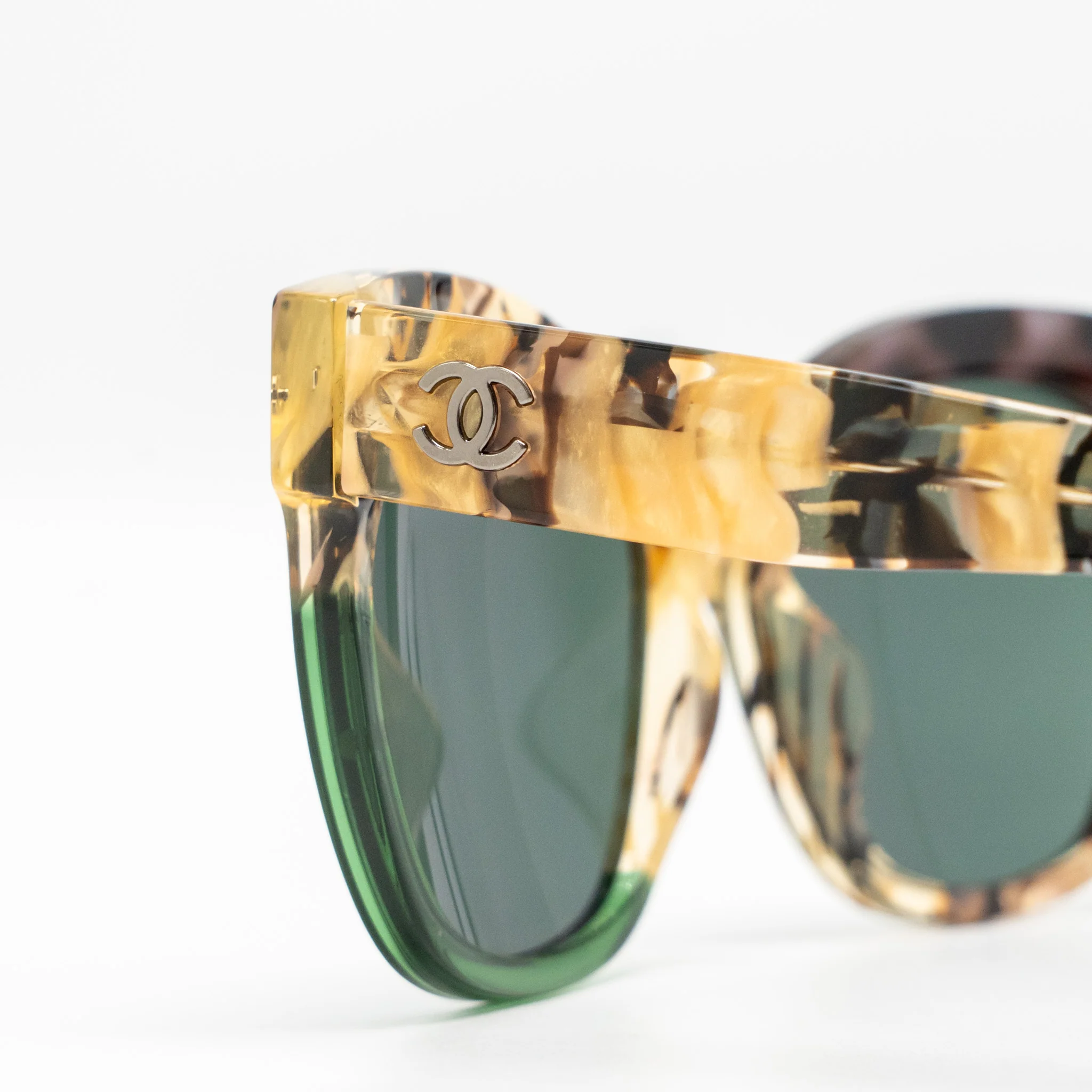 Chanel Acetate Square CC Sunglasses Tortoise Shell Brown SHW 71347A - Image 4