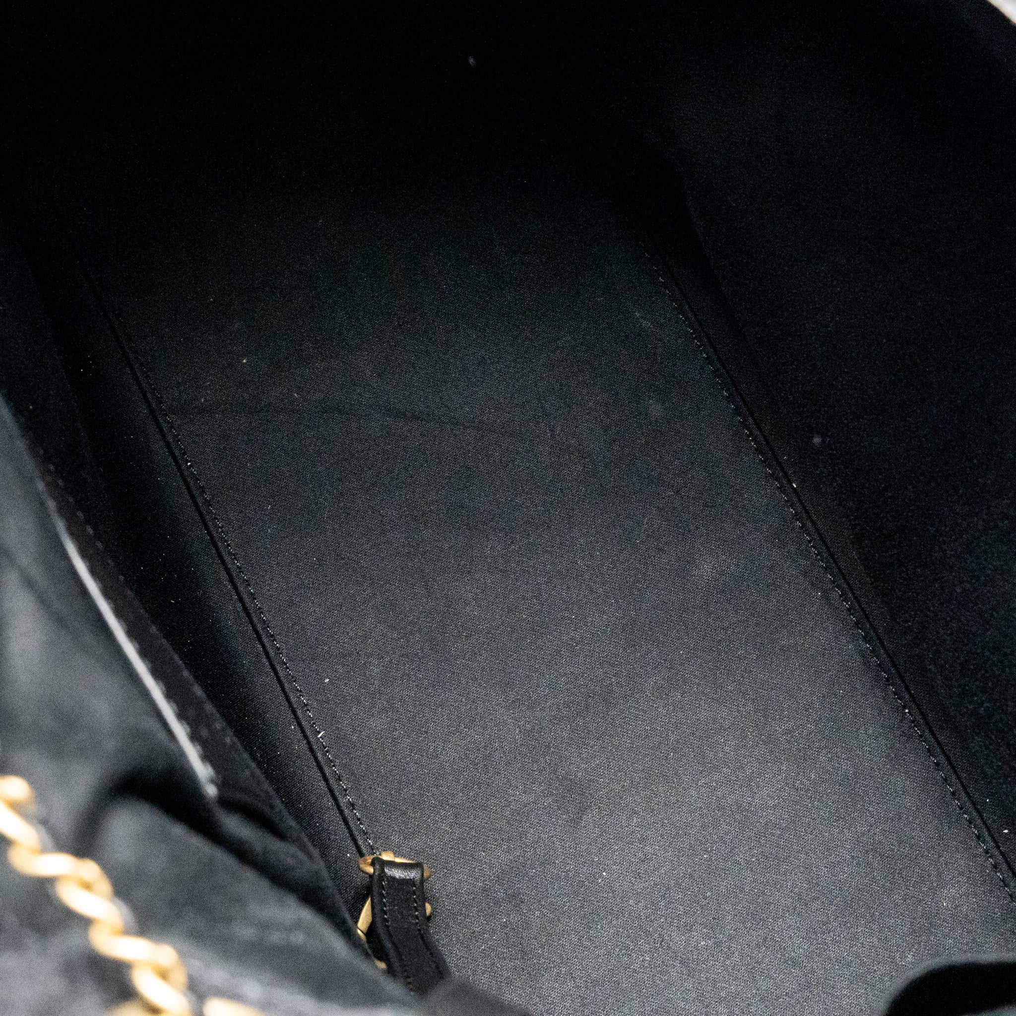Chanel 25 Medium Handbag Washed Denim Black GHW (Microchip) - Image 13