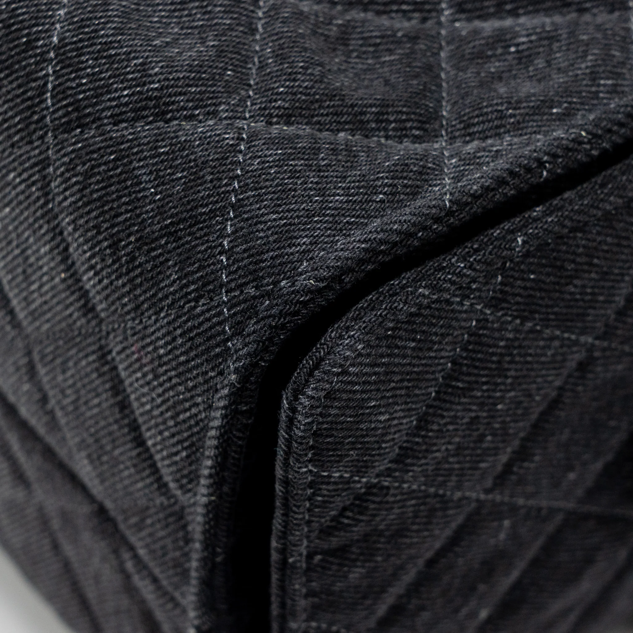 Chanel 25 Medium Handbag Washed Denim Black GHW (Microchip) - Image 8