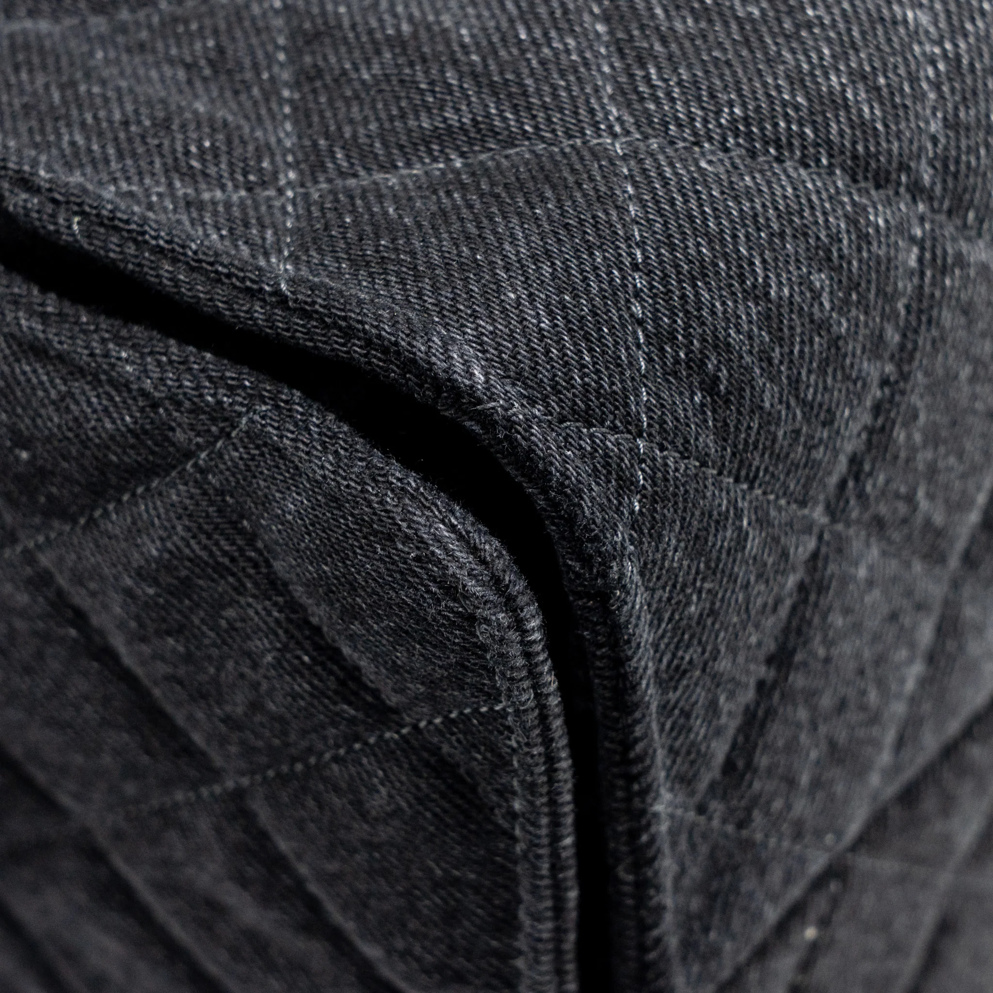 Chanel 25 Medium Handbag Washed Denim Black GHW (Microchip) - Image 9