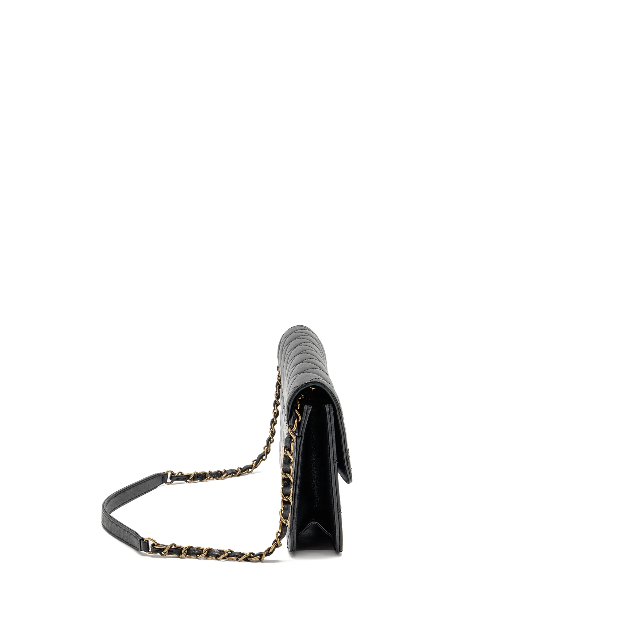 Chanel Beauty Lock Flap Bag Sheepskin Black GHW - Image 3