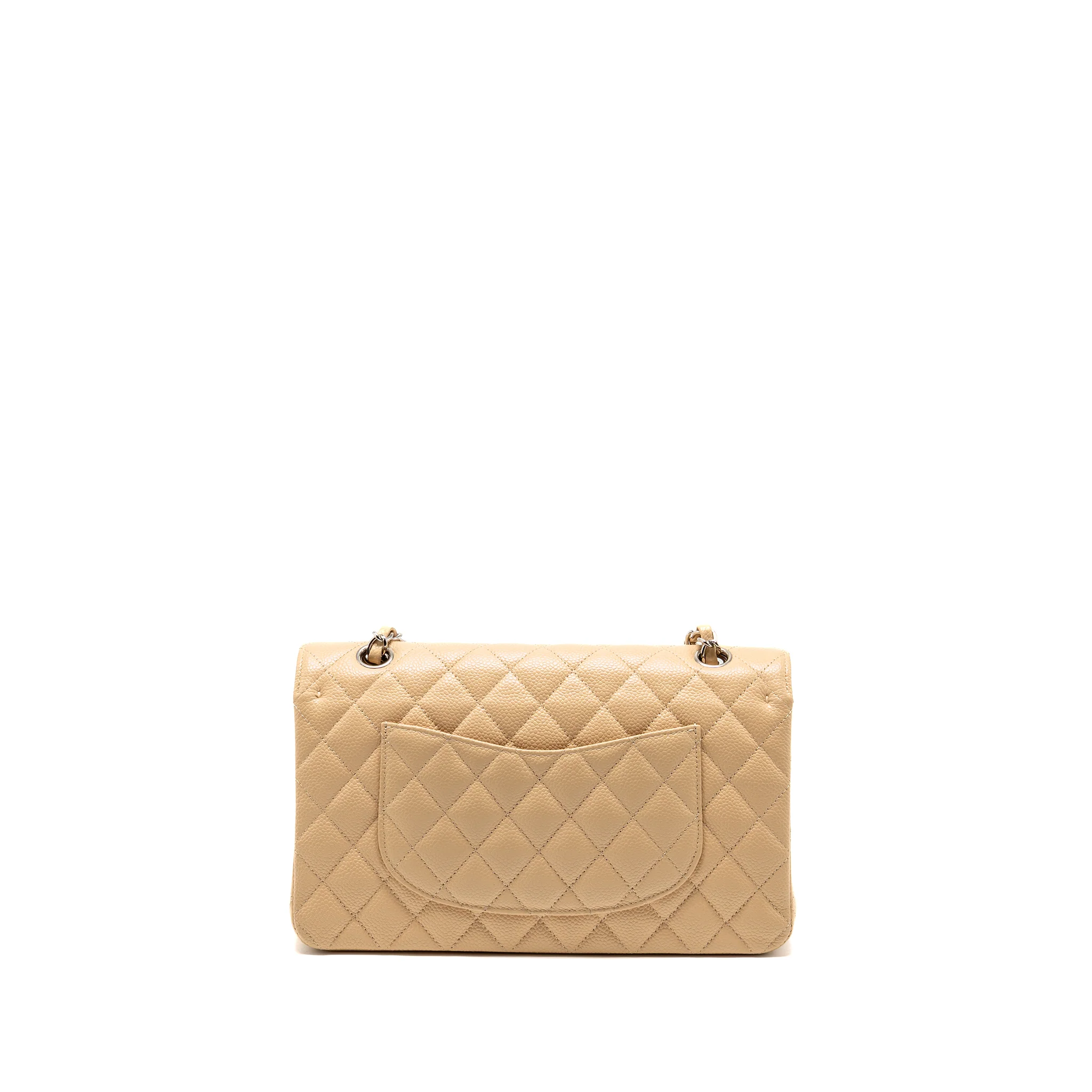 Chanel Medium Classic Double Flap Bag Caviar Beige SHW - Image 2