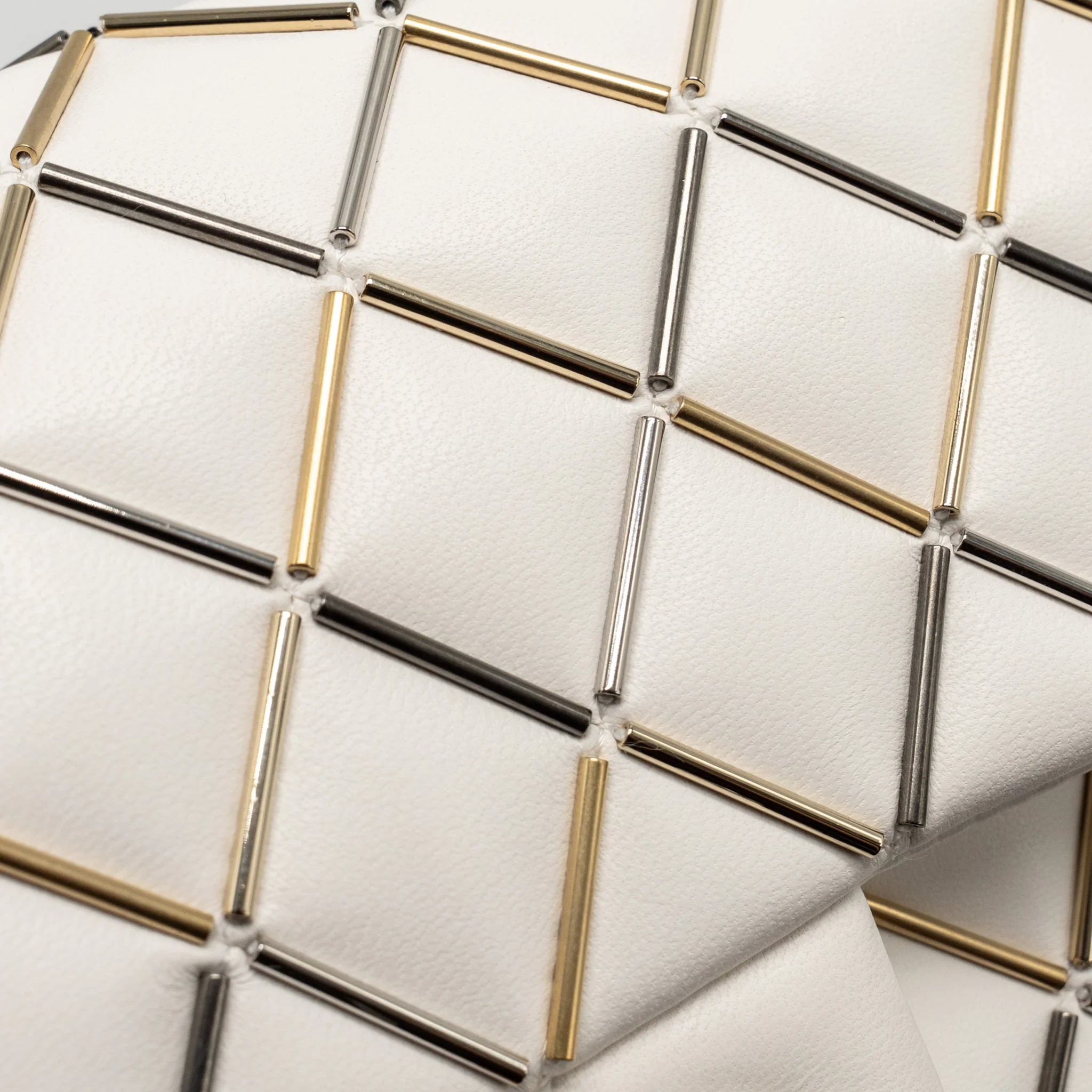 Chanel Bicolor Metal Small Classic Double Flap Bag Lambskin White Mulitcolour Hardware - Image 13