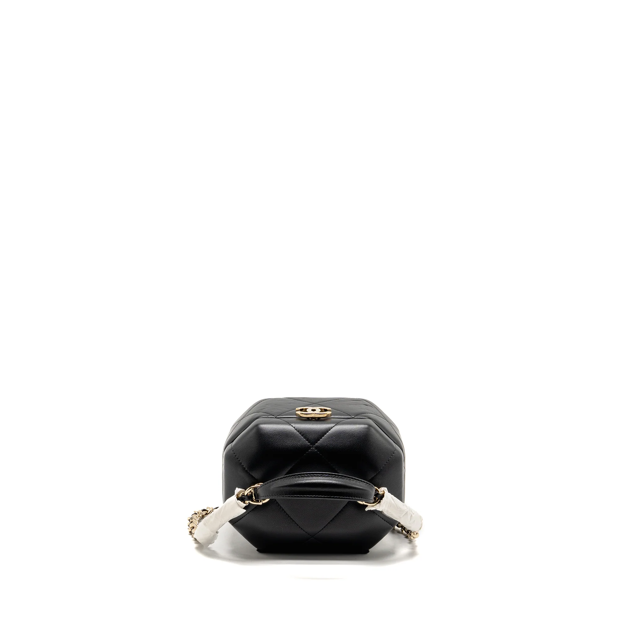 Chanel Top Handle Vendome Small Vanity Case Lambskin Black LGHW (Microchip) - Image 5