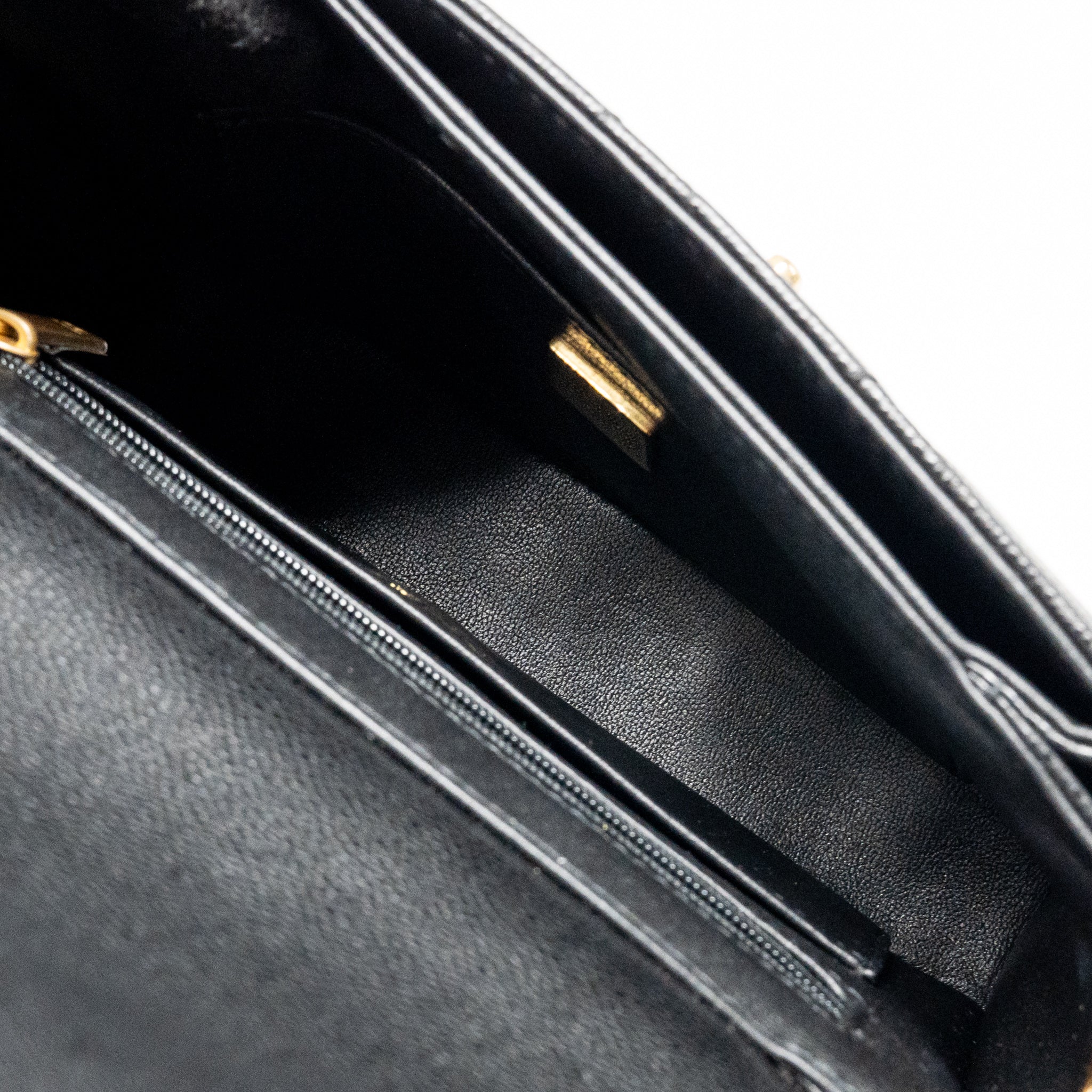 Chanel 24k Top Handle Messenger Bag with Removable Chain Caviar Black GHW(microchip) - Image 16