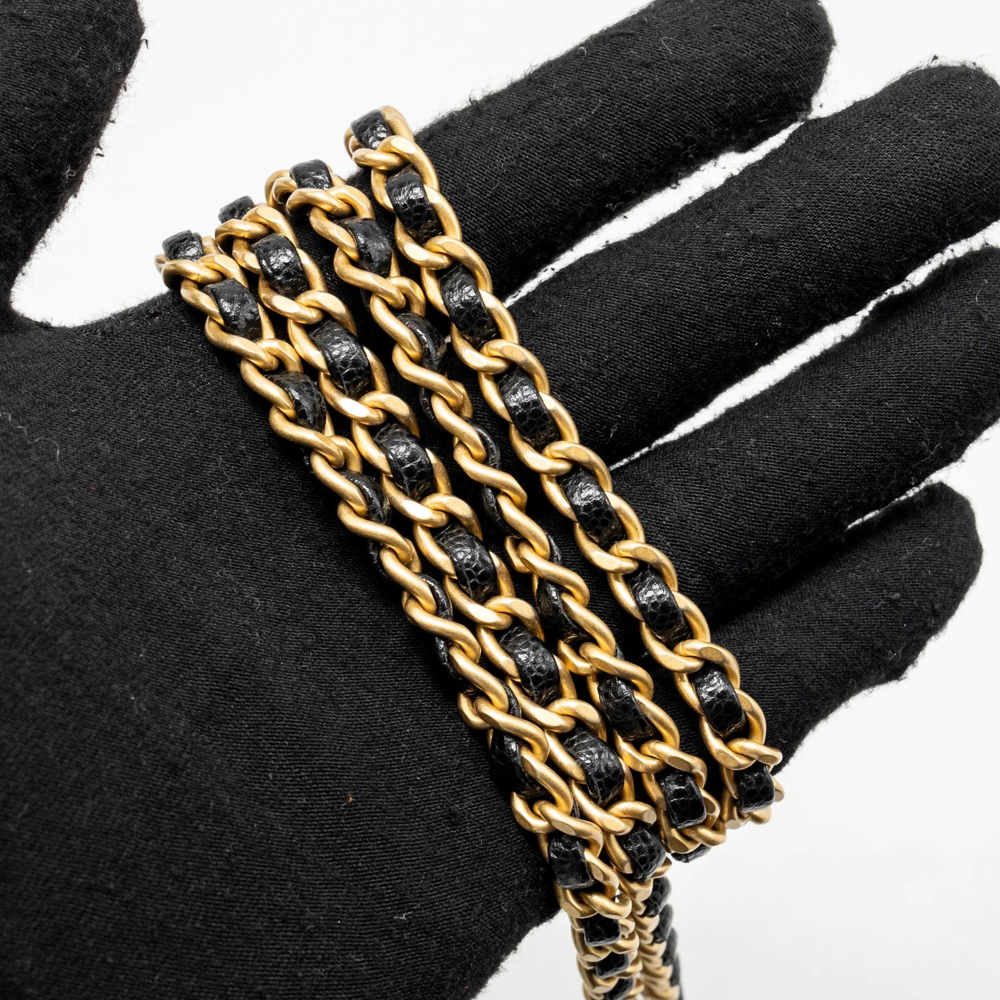 Chanel 24k Top Handle Messenger Bag with Removable Chain Caviar Black GHW(microchip) - Image 19