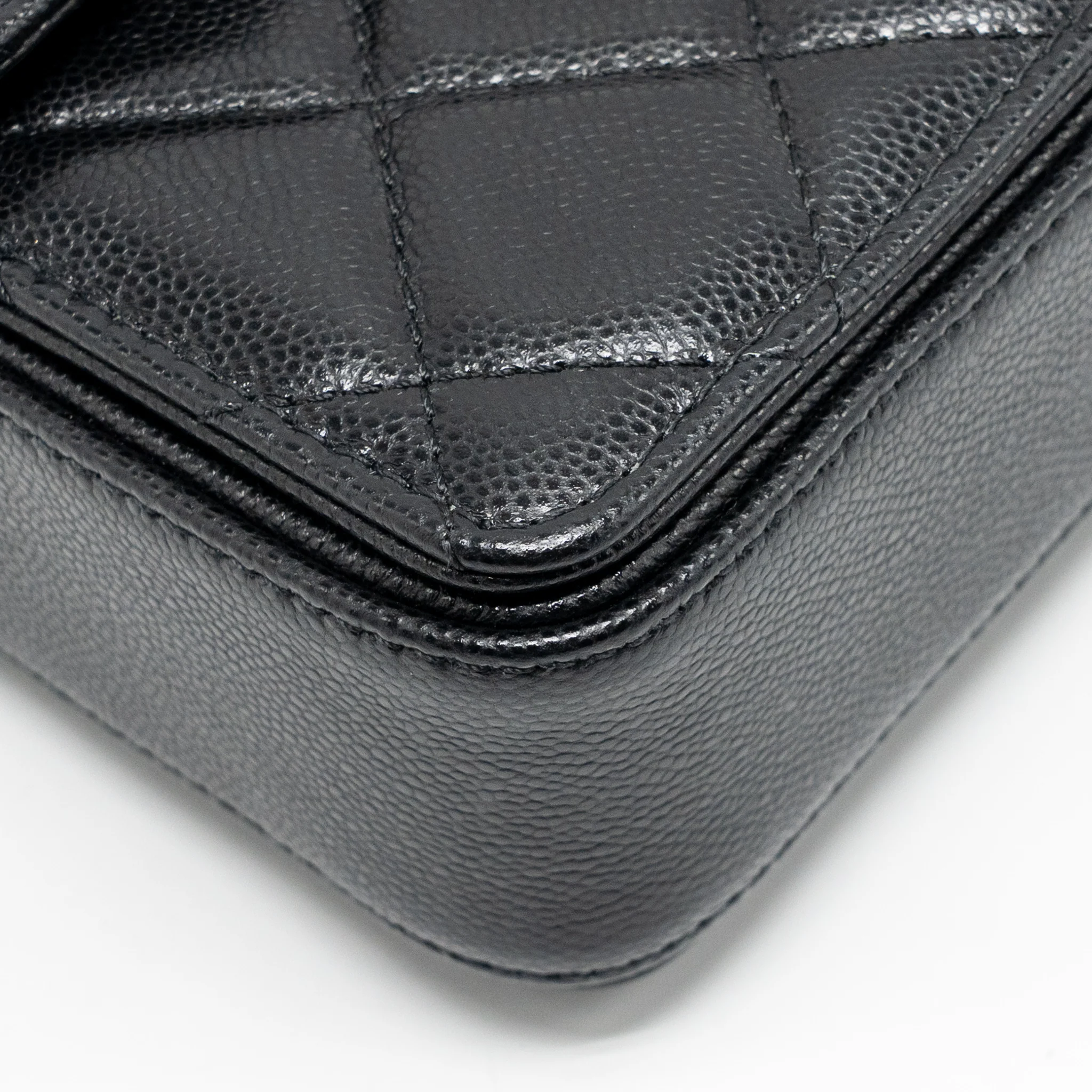 Chanel 24k Top Handle Messenger Bag with Removable Chain Caviar Black GHW(microchip) - Image 7