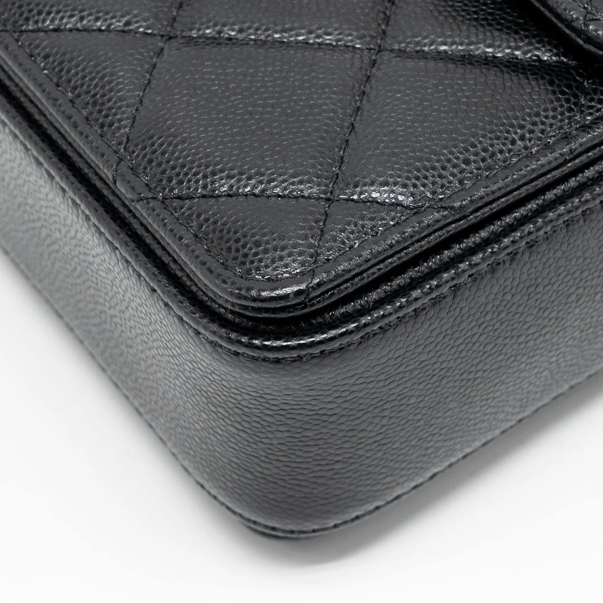 Chanel 24k Top Handle Messenger Bag with Removable Chain Caviar Black GHW(microchip) - Image 9