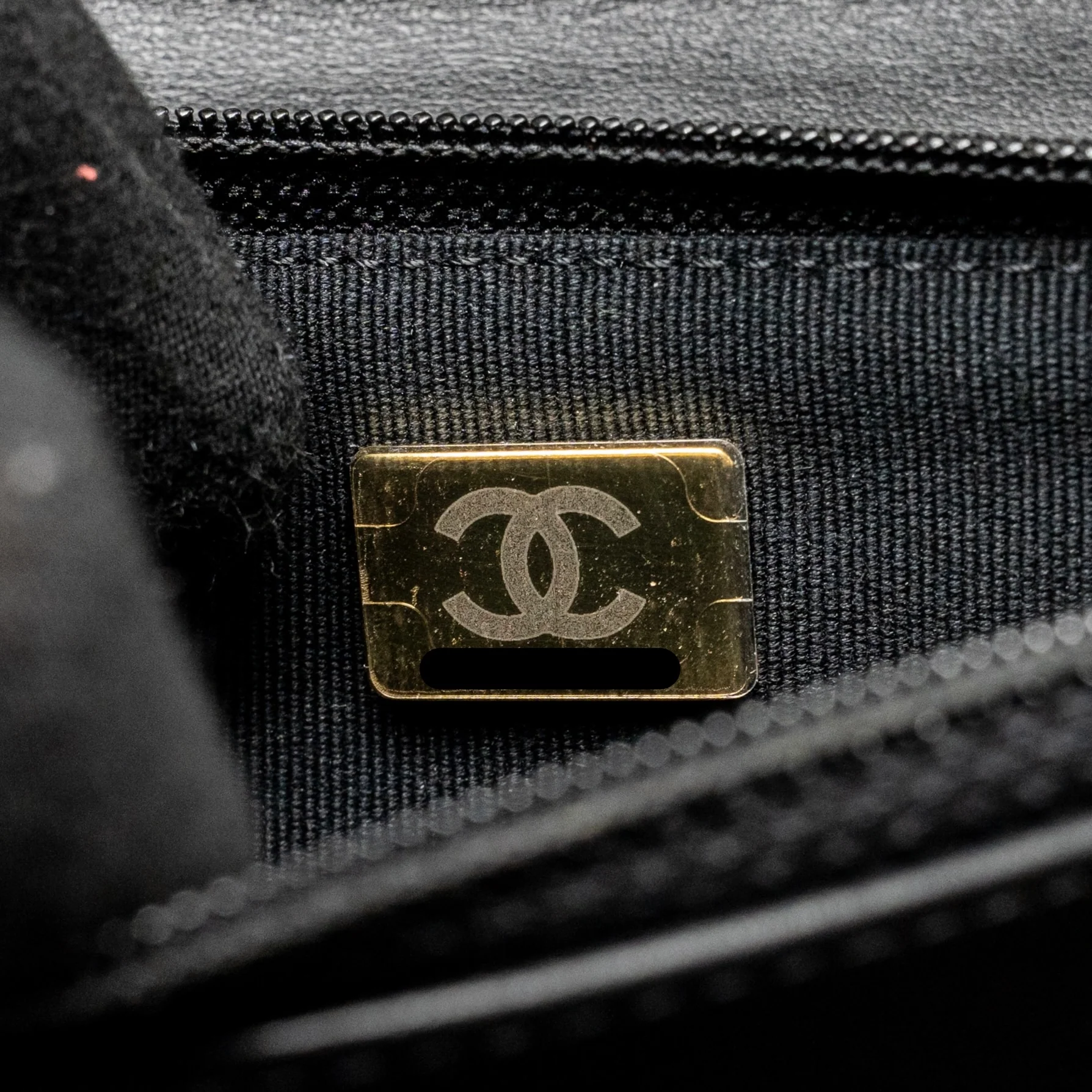 Chanel Boy Wallet on Chain Caviar Black GHW (Microchip) - Image 17