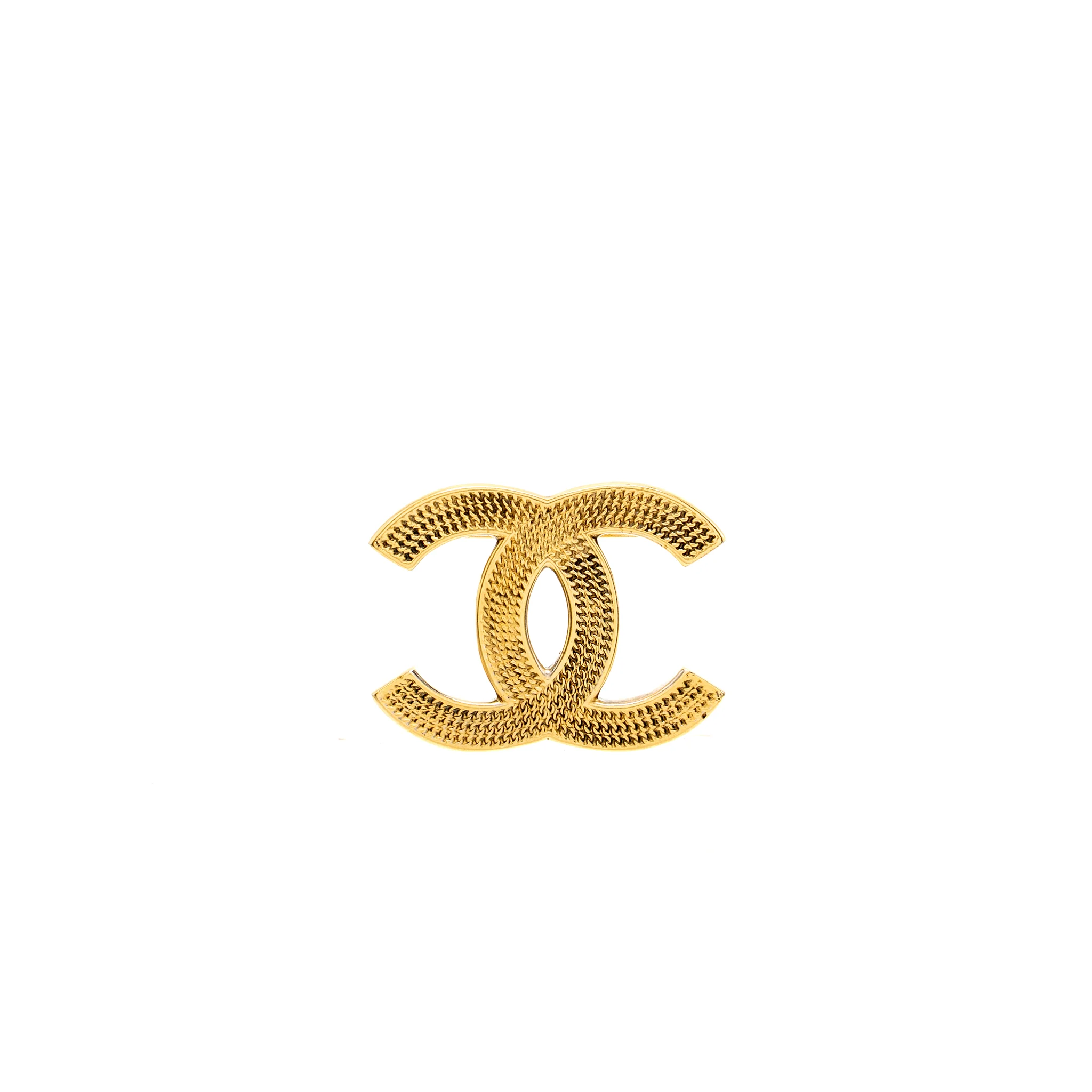 Chanel CC Brooch Gold Tone