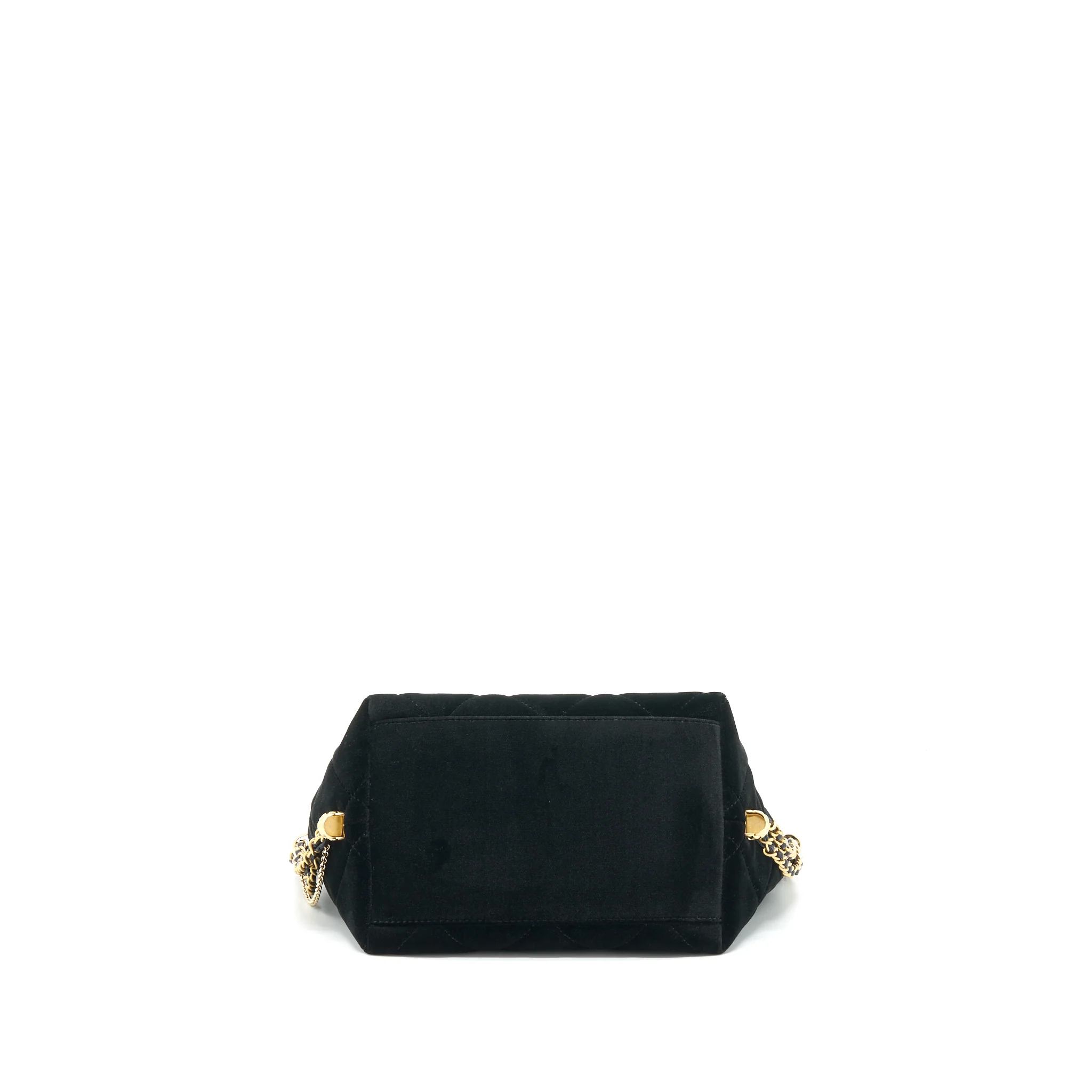 Chanel Bucket Bag Velvet Black GHW - Image 5
