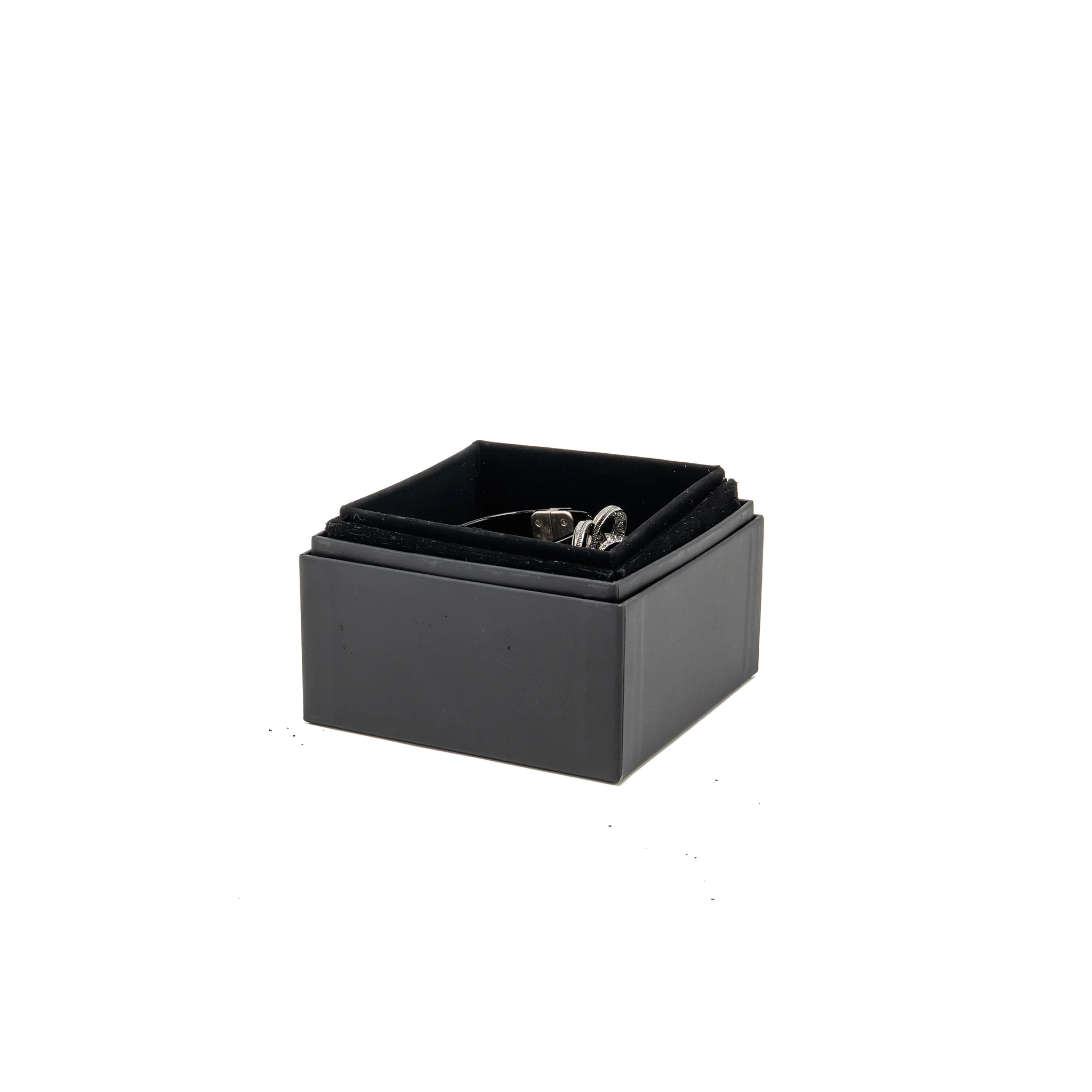 Chanel Camellia Wide Cuff Bracelet Pearl/Crystal/Resin Black Silver Tone - Image 2