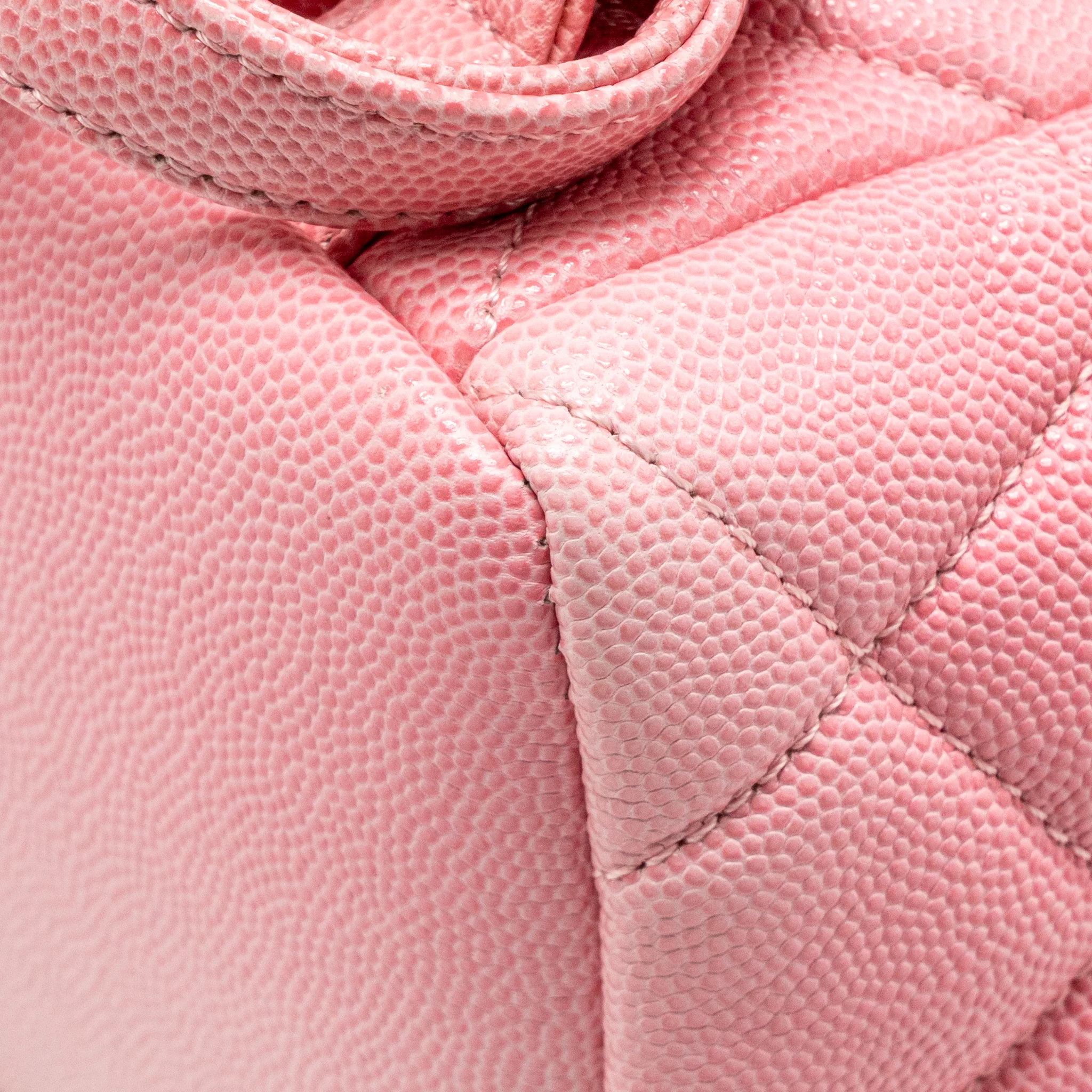 Chanel CC Flap Drawstring Backpack Caviar Gradient Pink SHW (Microchip) - Image 12