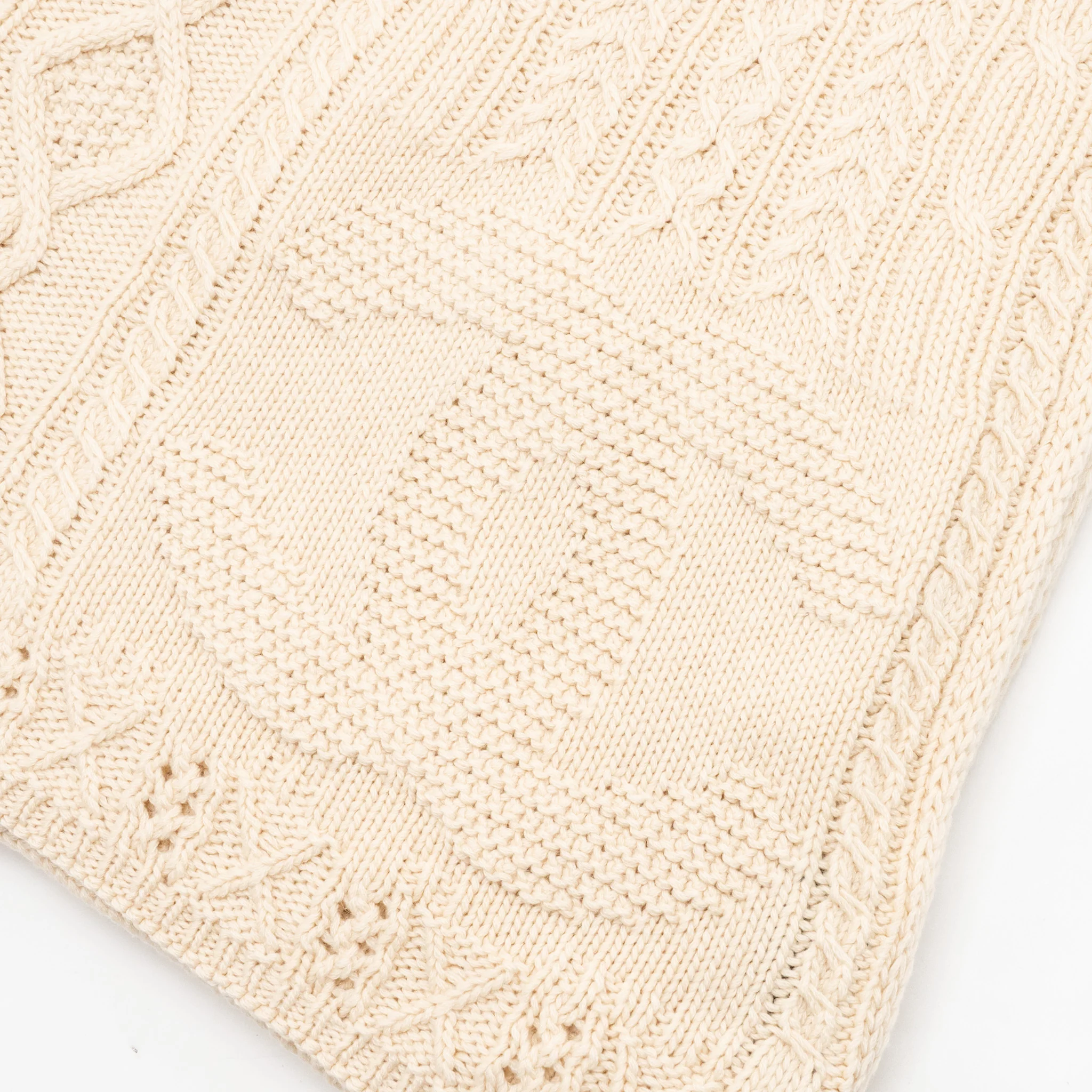 Chanel CC Logo Sock Slipper&Blanket Travel Set Cashmere Cream Knit - Image 5