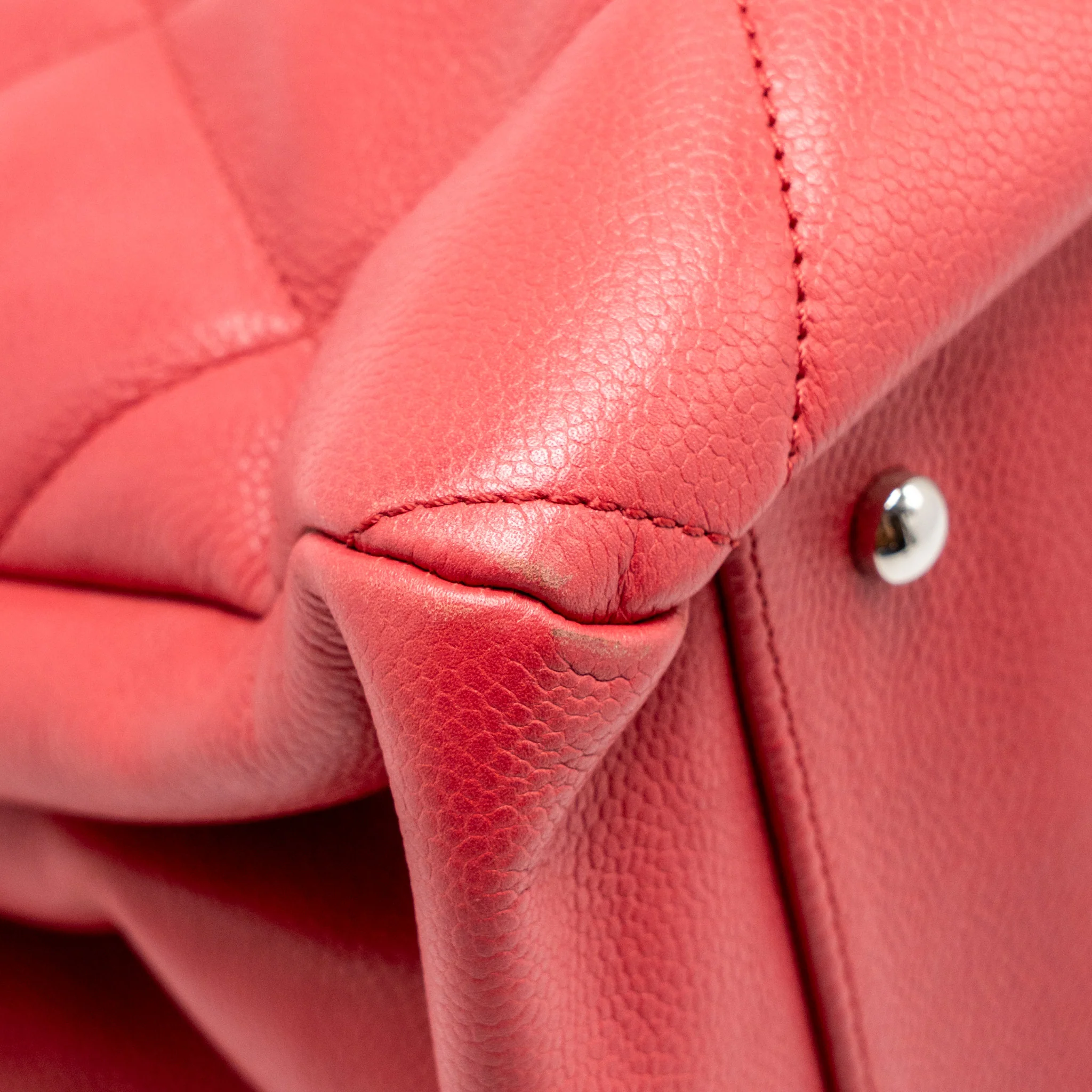 Chanel CC Soft Shopper Tote Grained Calfskin Pink SHW - Image 9