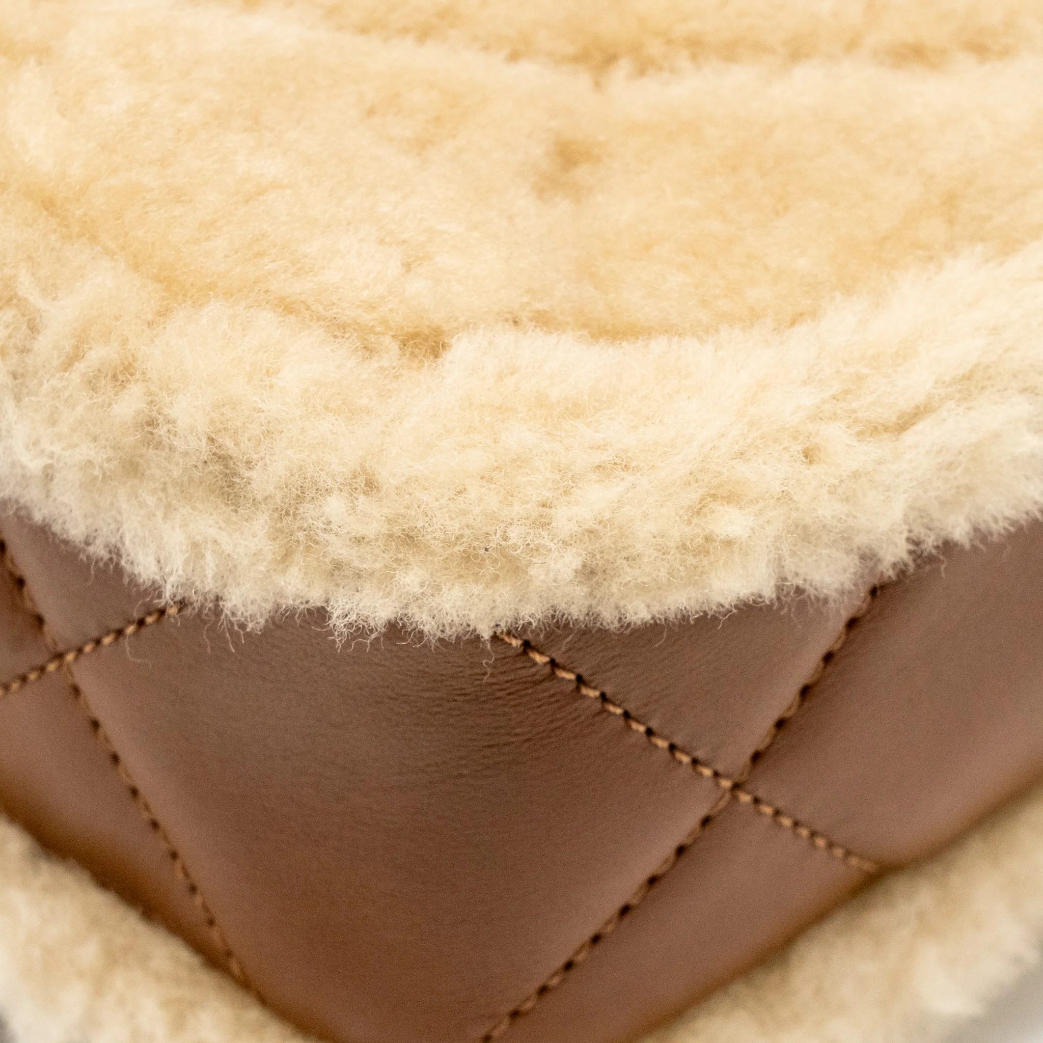 Chanel Mini Shearling Flap Bag Lambskin Dark Brown GHW (Microchip) - Image 12