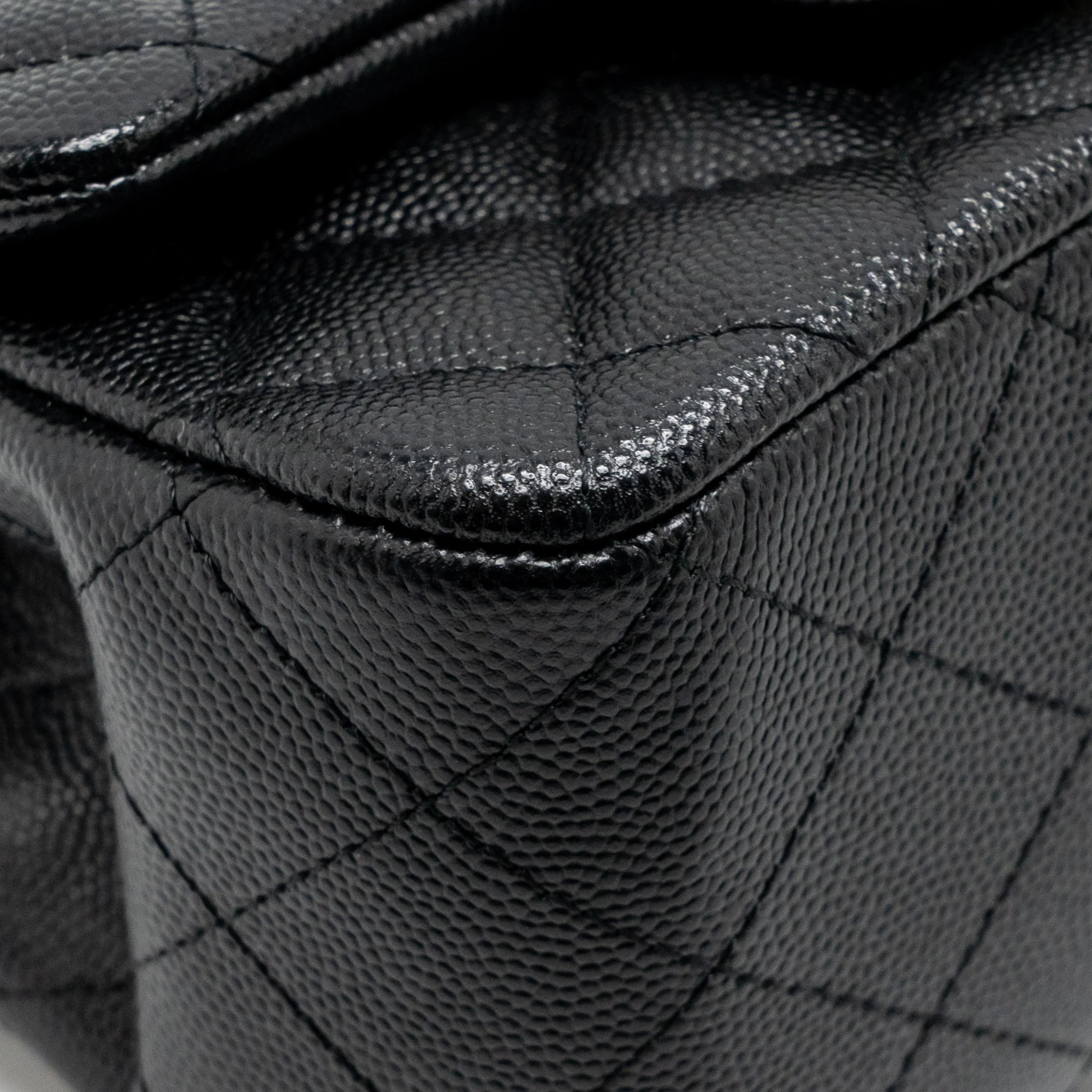 Chanel classic mini square flap bag caviar black LGHW - Image 9
