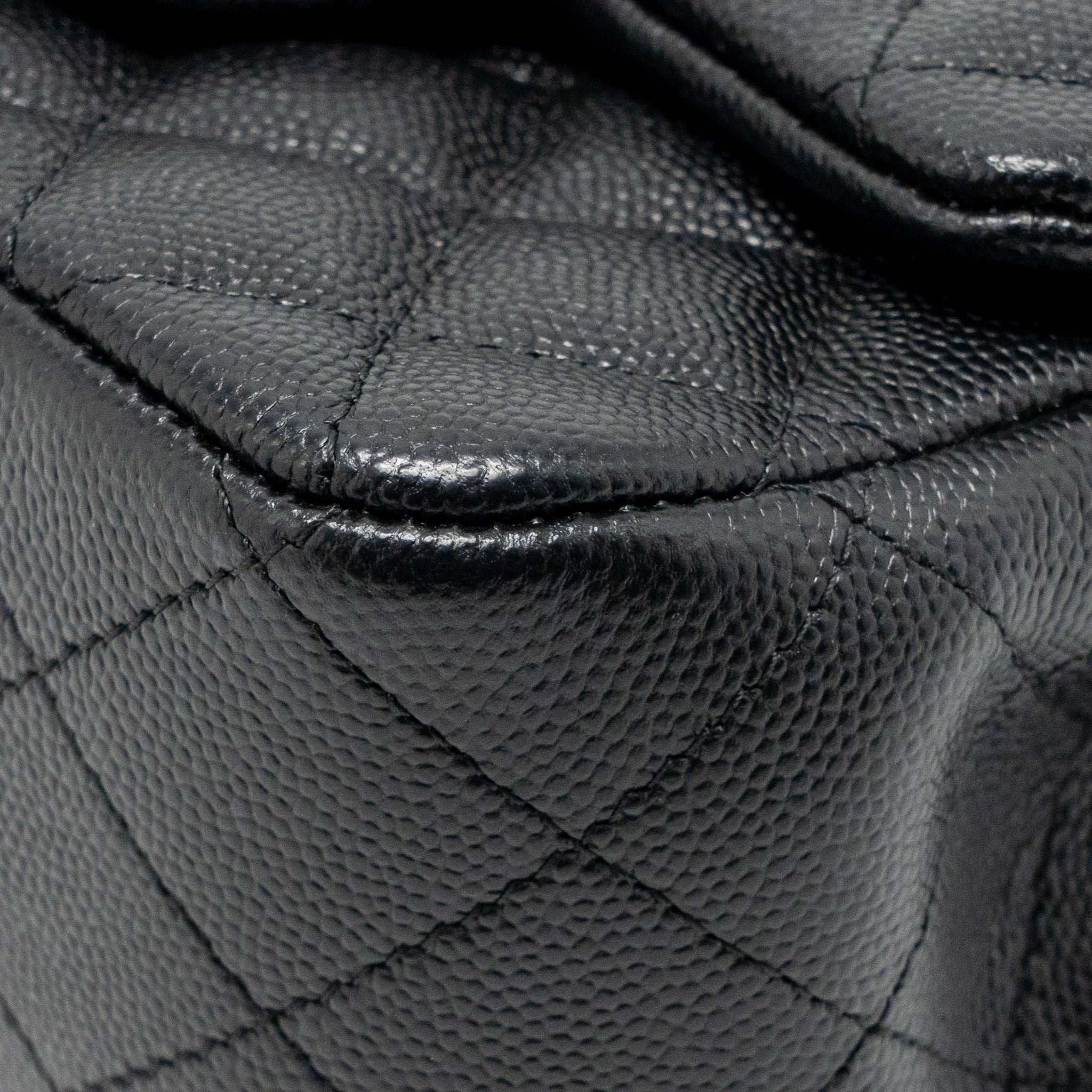 Chanel Classic Mini Square flap Bag Caviar Black SHW - Image 10