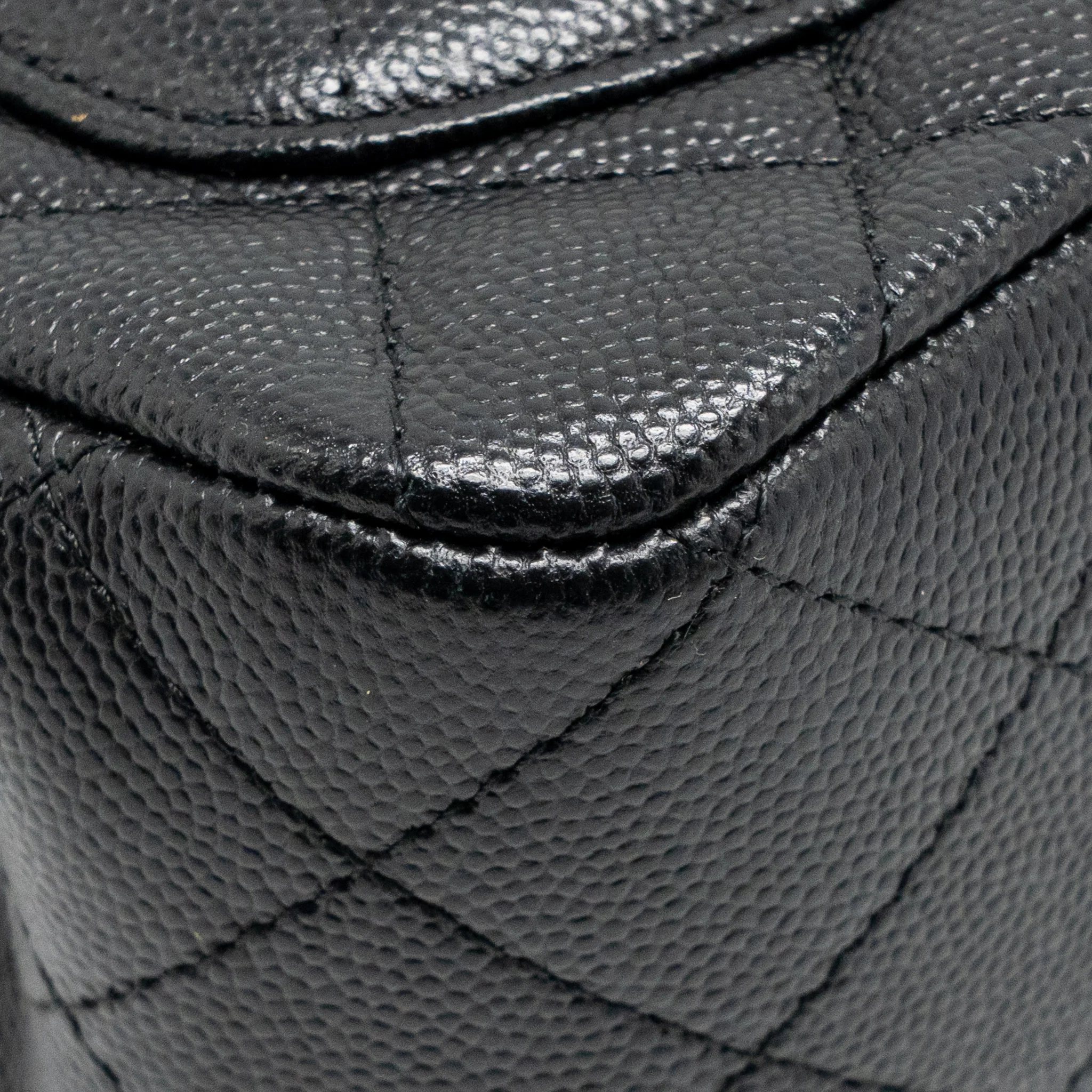 Chanel Classic Mini Square flap Bag Caviar Black SHW - Image 11