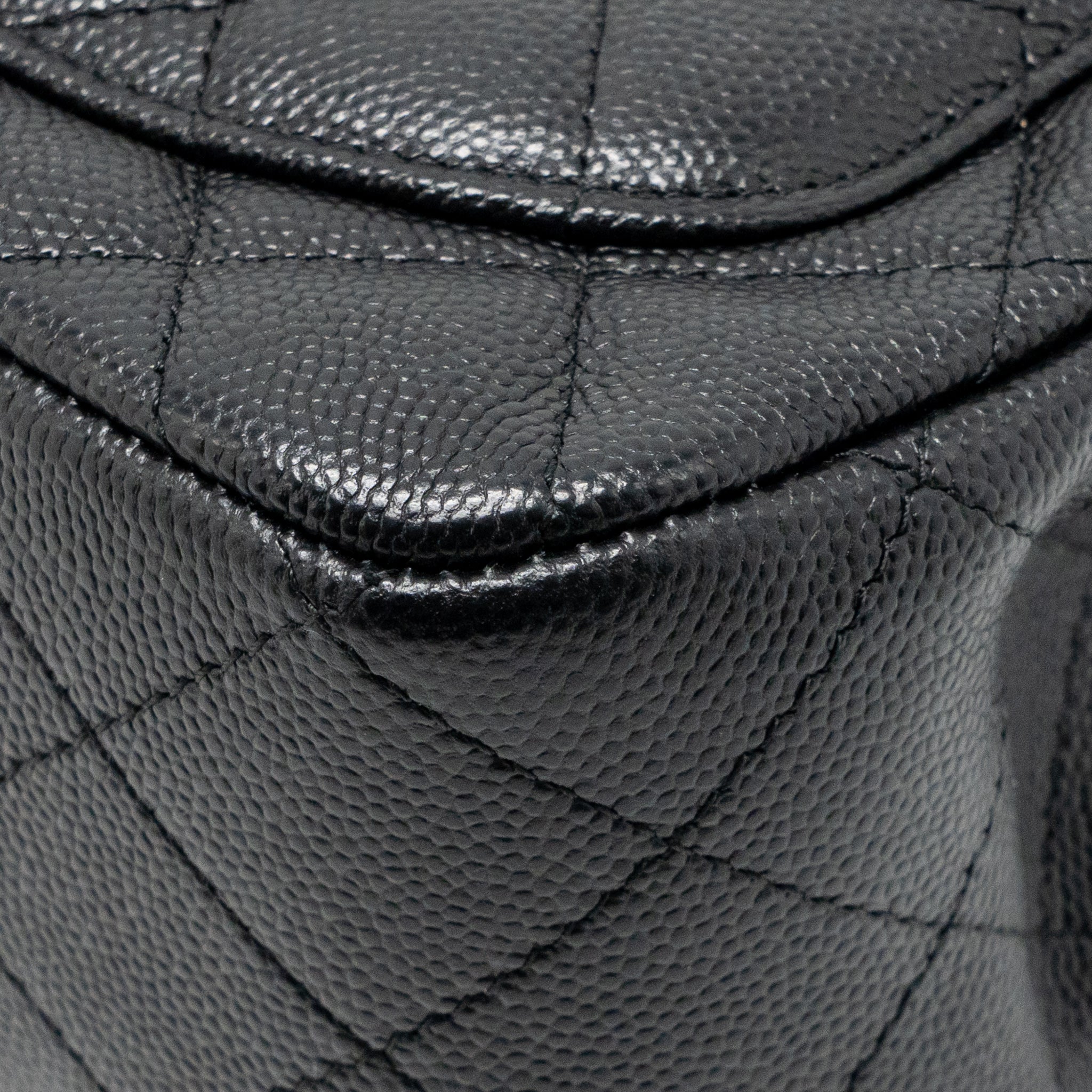 Chanel Classic Mini Square flap Bag Caviar Black SHW - Image 12
