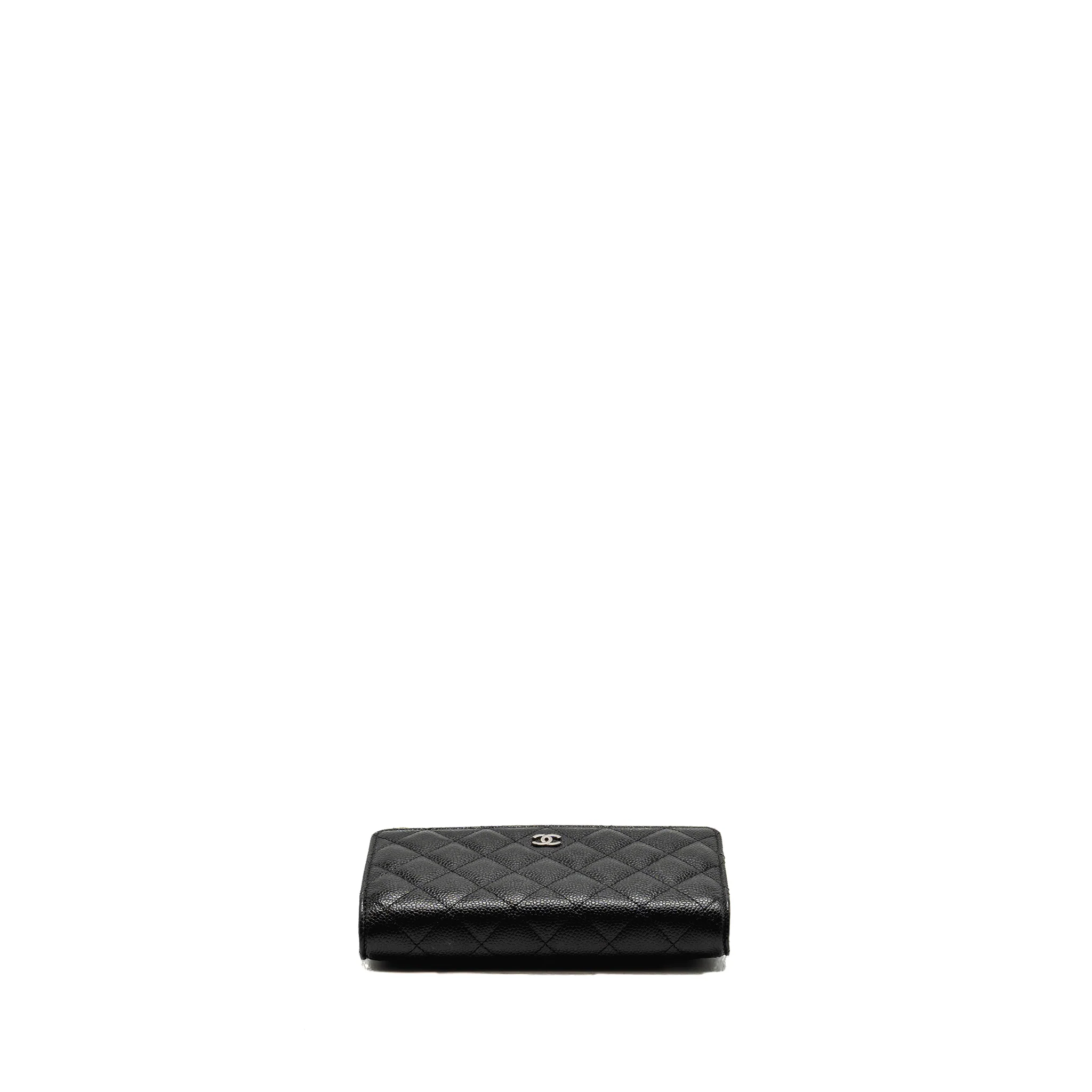 Chanel classic wallet on chain caviar black SHW (microchip) - Image 5