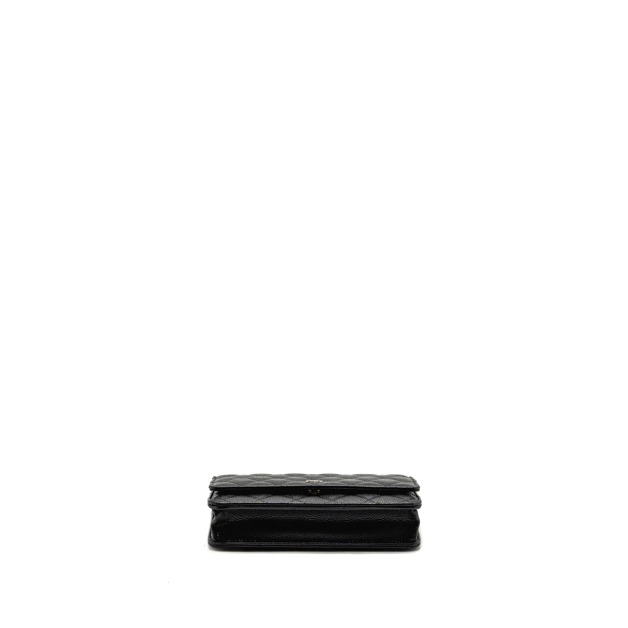 Chanel classic wallet on chain caviar black SHW (microchip) - Image 6