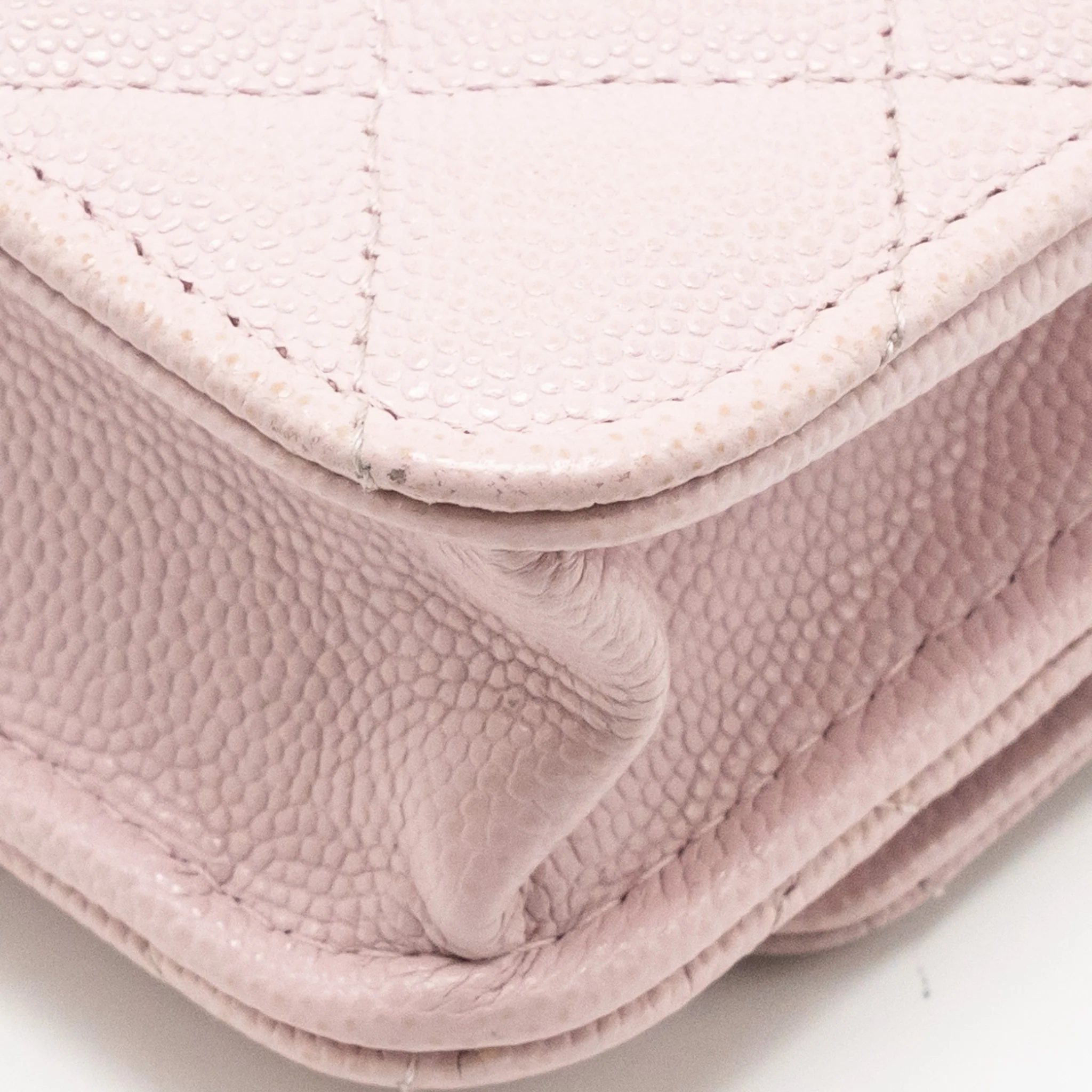 Chanel Classic wallet on chain caviar light pink LGHW - Image 12