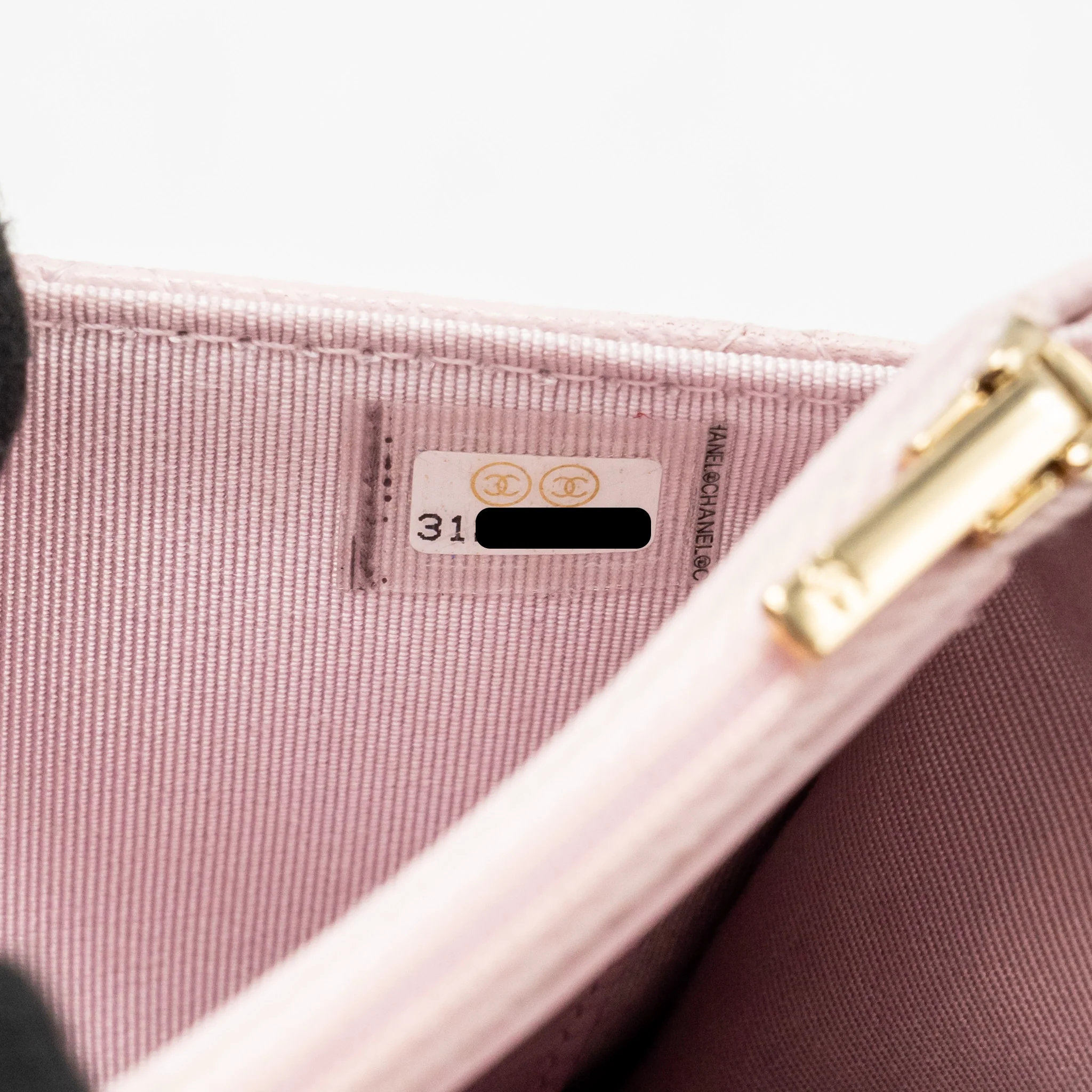 Chanel Classic wallet on chain caviar light pink LGHW - Image 18