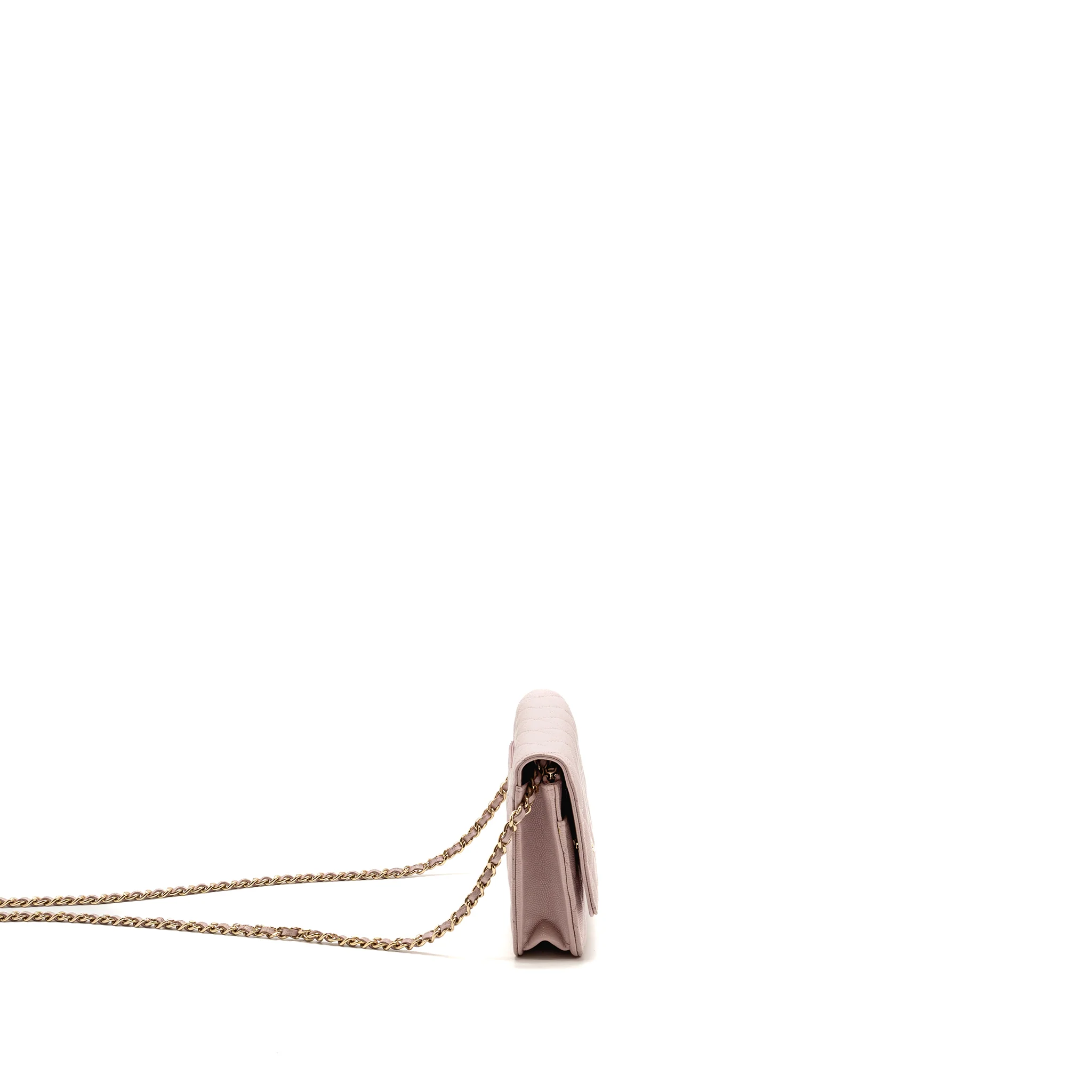 Chanel Classic wallet on chain caviar light pink LGHW - Image 3