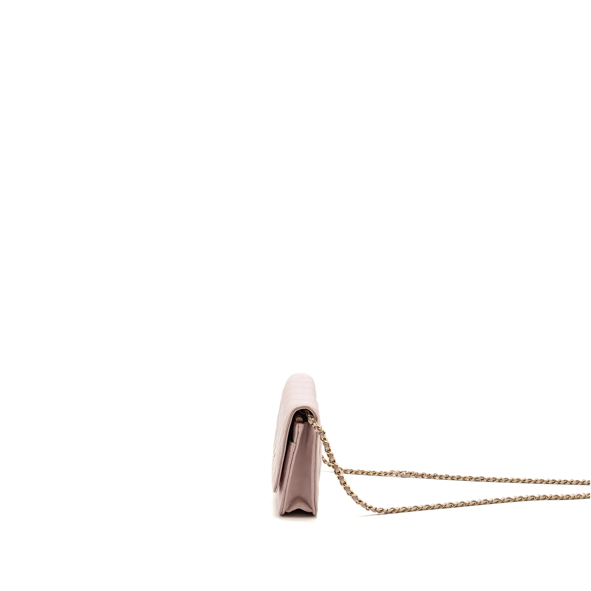 Chanel Classic wallet on chain caviar light pink LGHW - Image 4