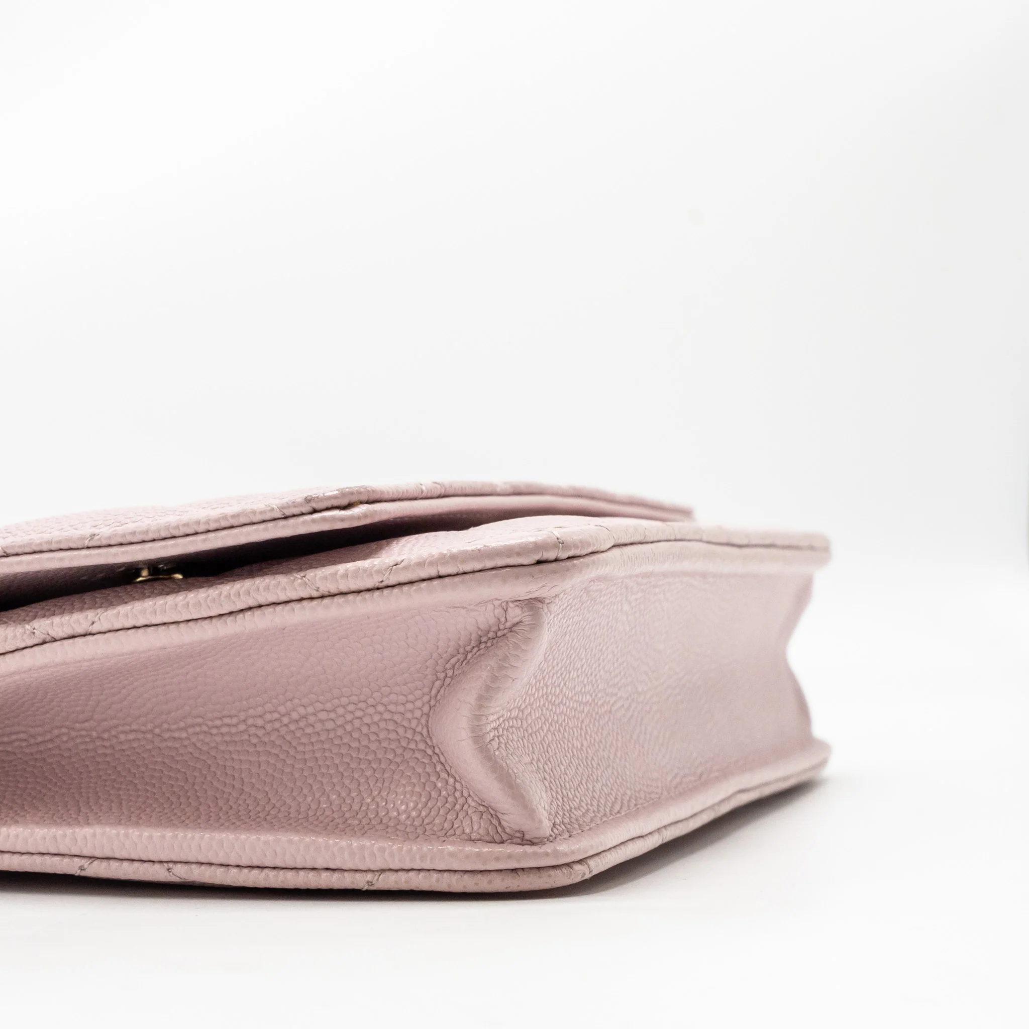 Chanel Classic wallet on chain caviar light pink LGHW - Image 7