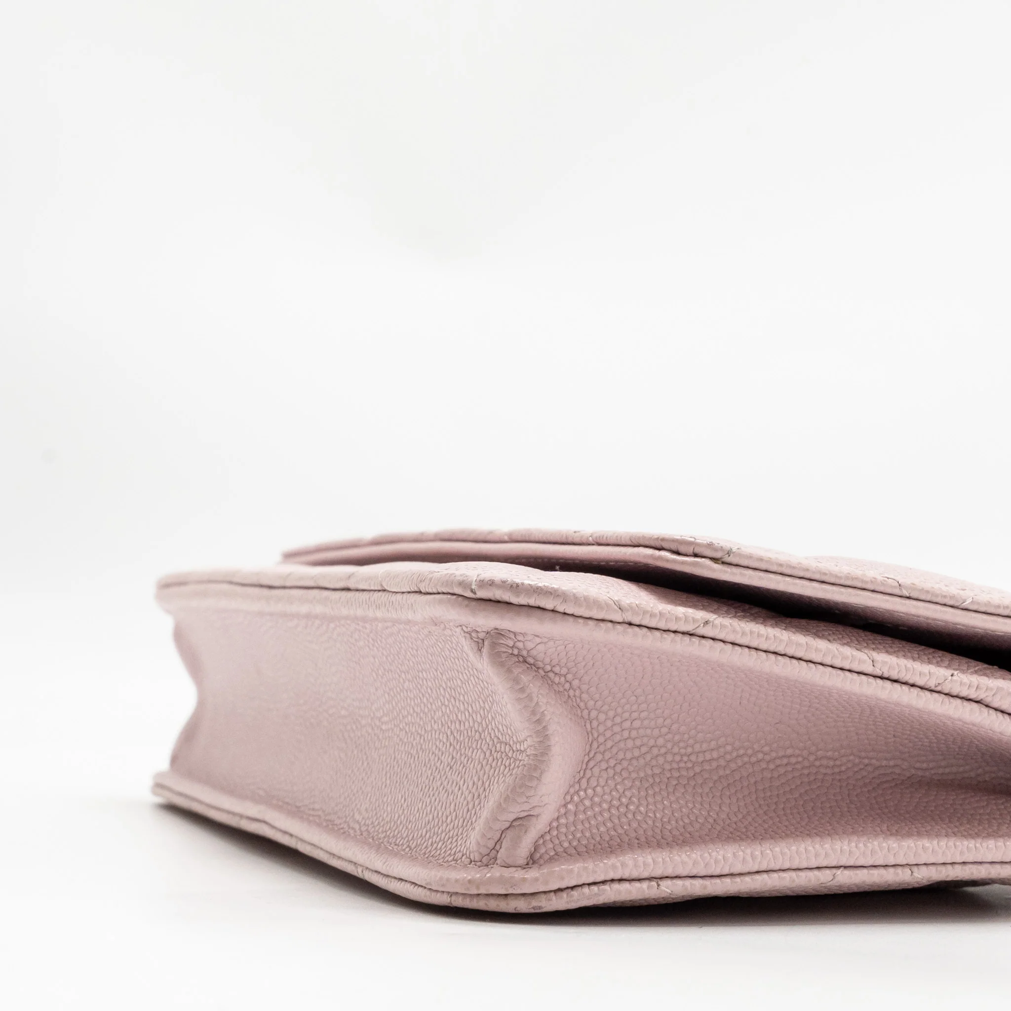 Chanel Classic wallet on chain caviar light pink LGHW - Image 8
