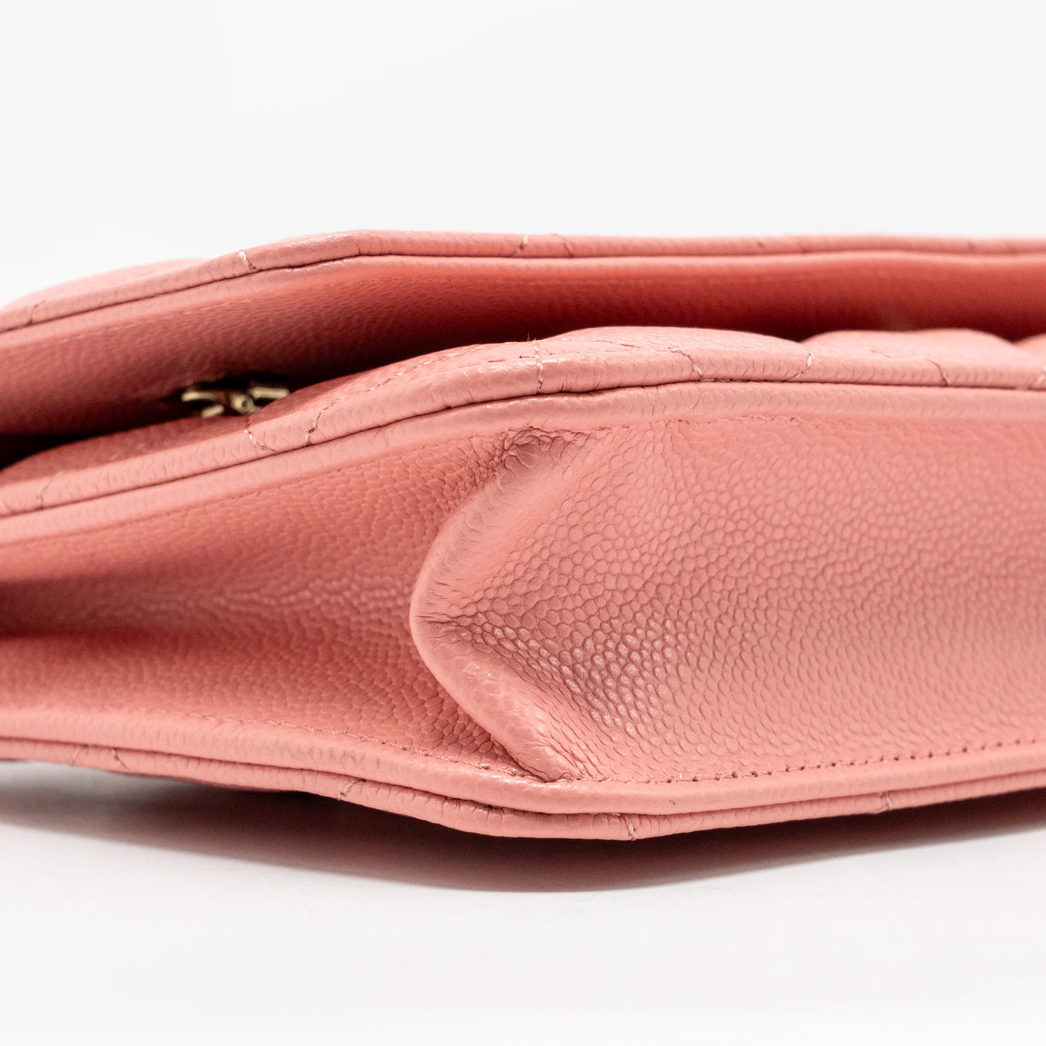 Chanel classic wallet on chain caviar pink LGHW (microchip) - Image 7