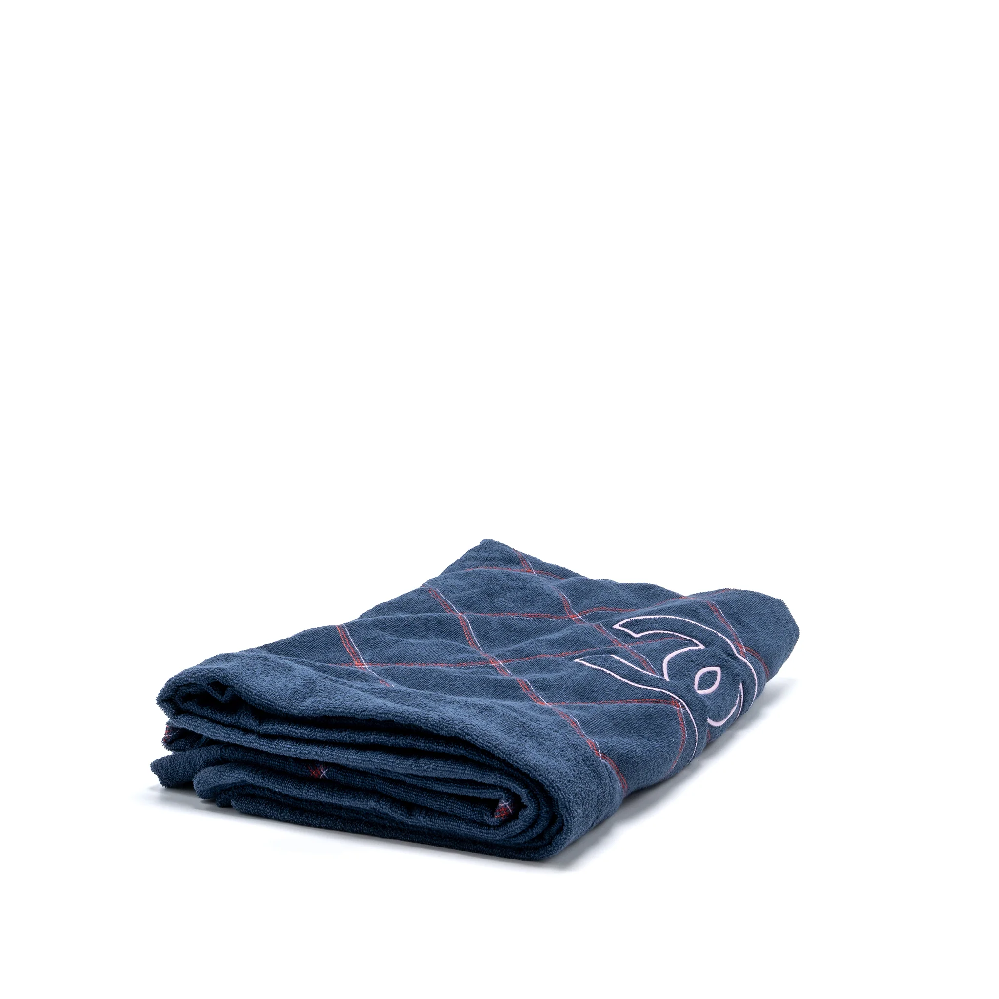 Chanel Coco Beach Tote Bag with Towel/Pouch Set Terry Cloth Navy SHW - Image 9