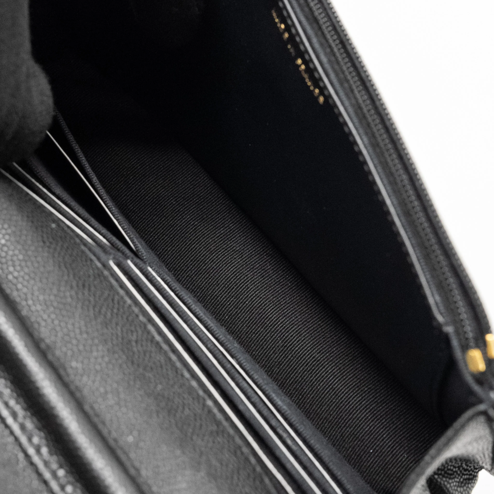 Chanel Coco Casino Wallet on Chain Caviar Black GHW (Microchip) - Image 17