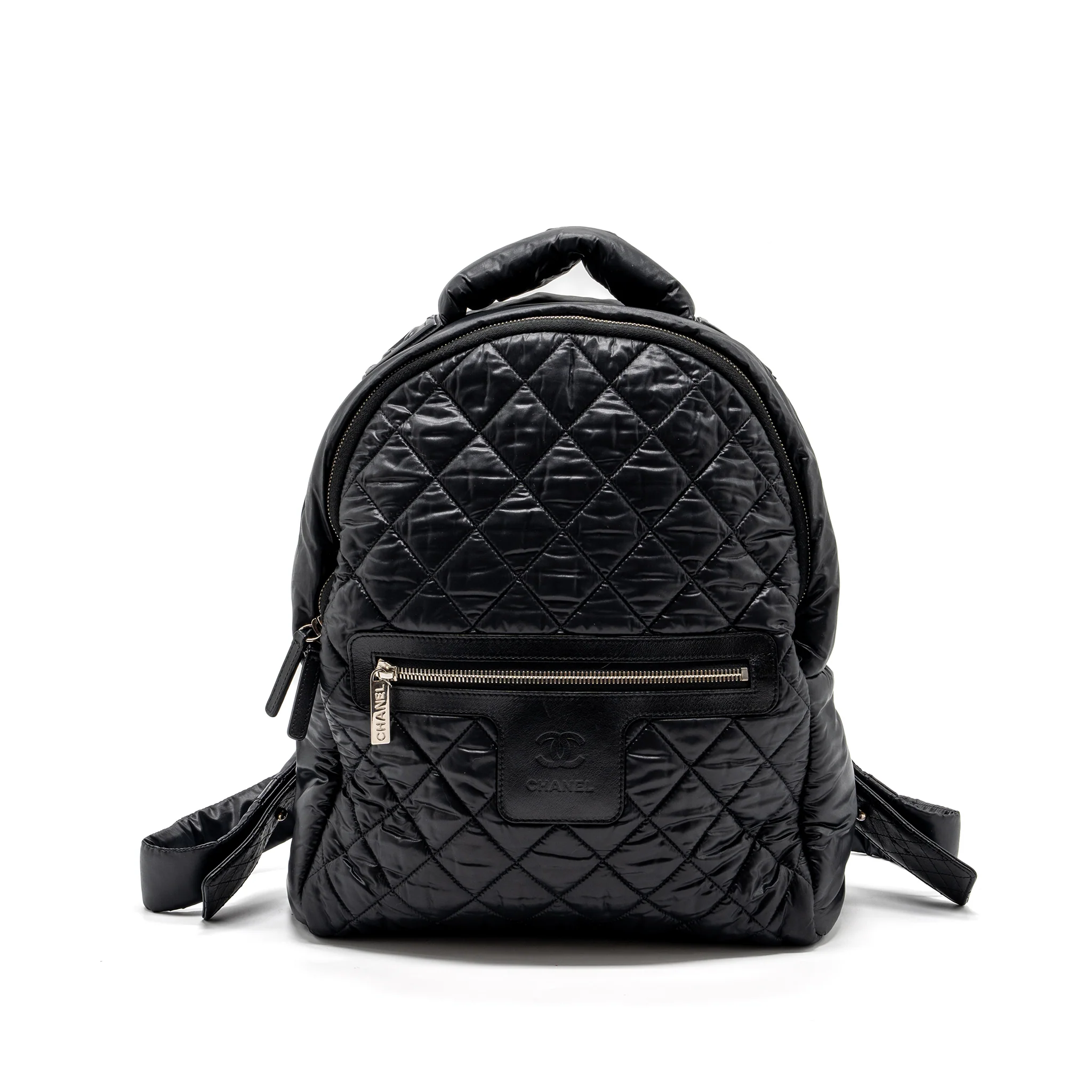 Chanel Coco Cocoon Backpack Quilted Nylon/Leather Black GHW