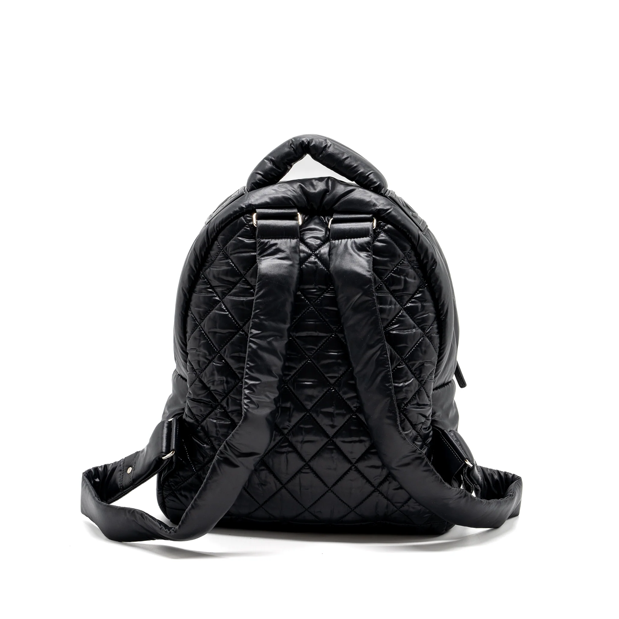 Chanel Coco Cocoon Backpack Quilted Nylon/Leather Black GHW - Image 2
