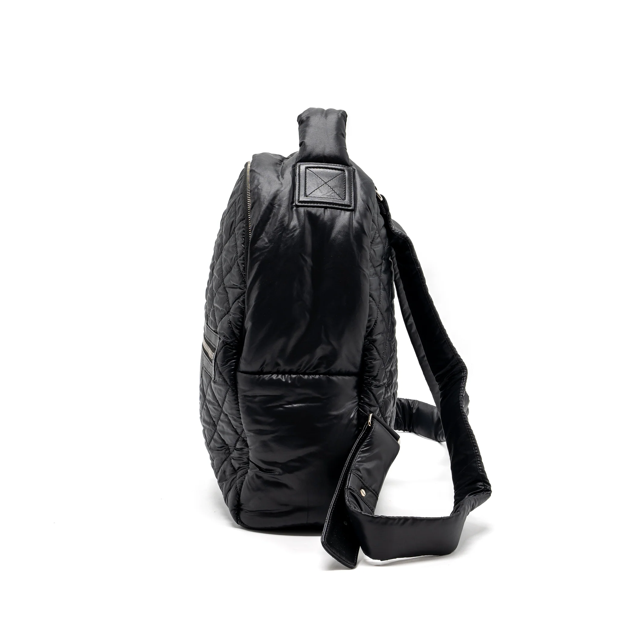 Chanel Coco Cocoon Backpack Quilted Nylon/Leather Black GHW - Image 4