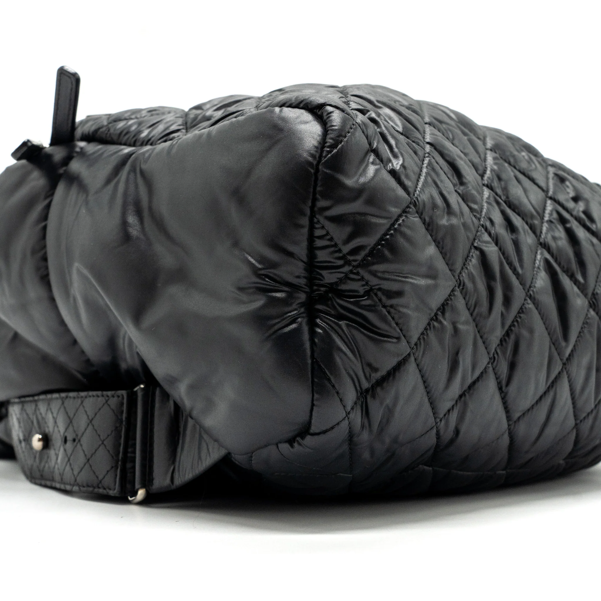 Chanel Coco Cocoon Backpack Quilted Nylon/Leather Black GHW - Image 6