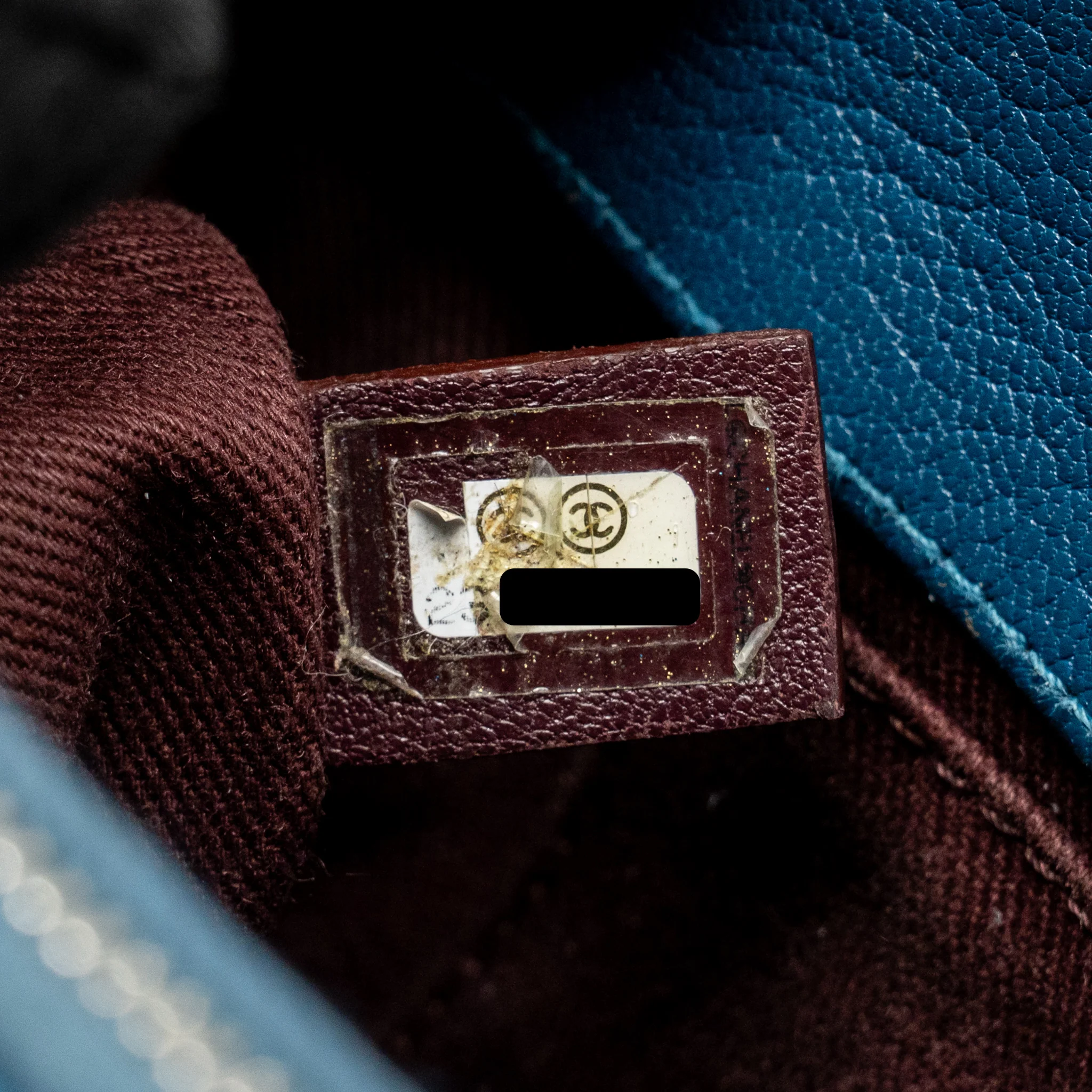 Chanel coco curve flap bag leather blue GHW - Image 20