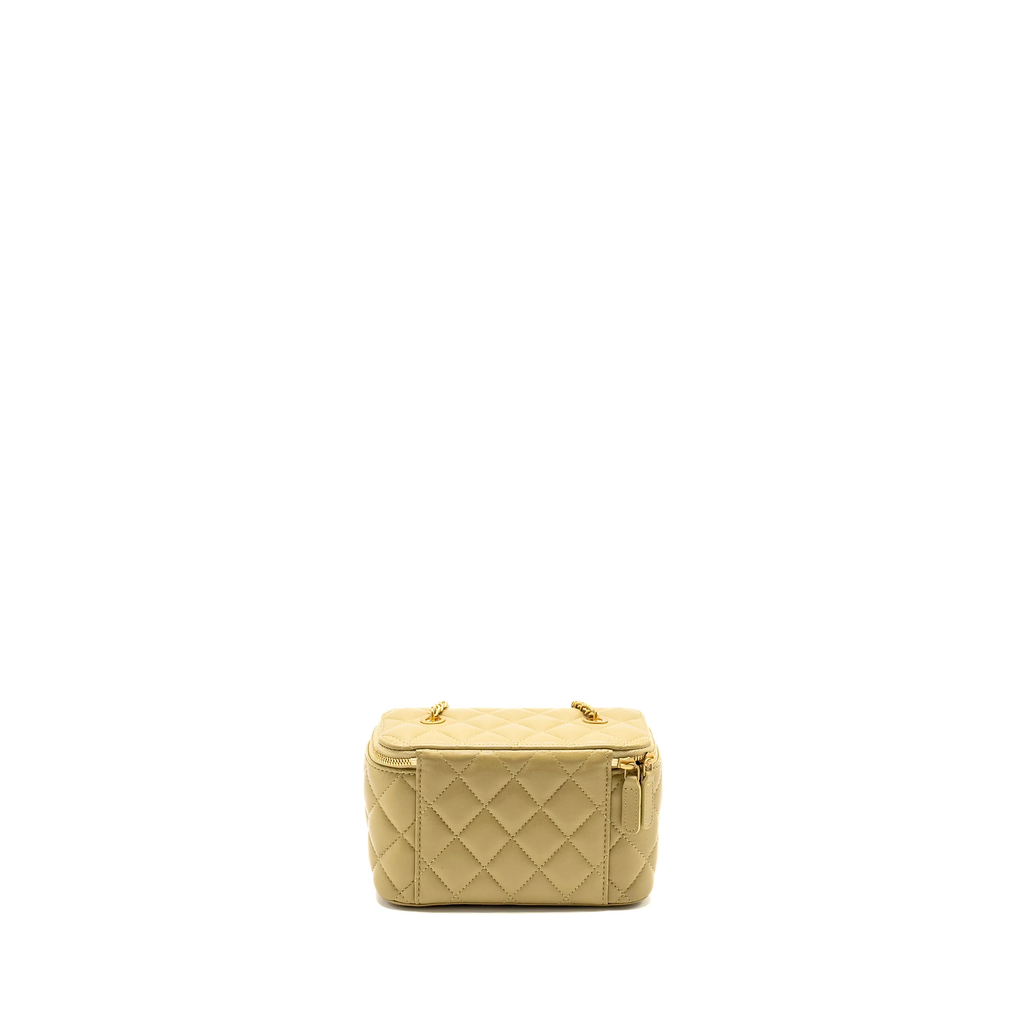 Chanel Coco Letter Long Vanity With Chain Lambskin Green GHW (Microchip) - Image 2