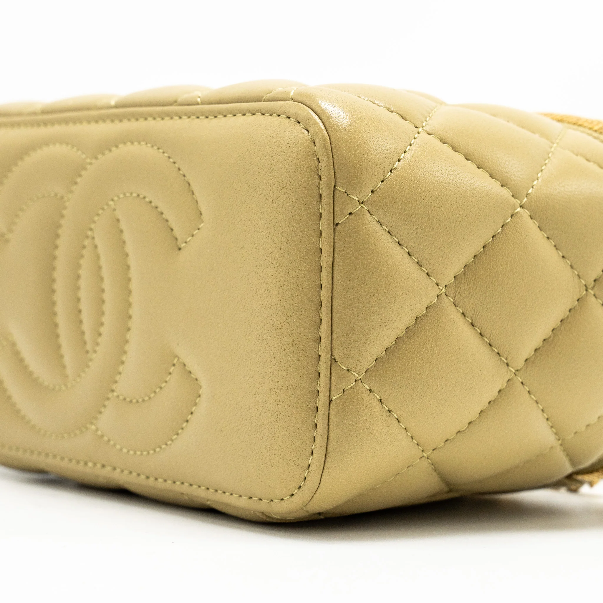 Chanel Coco Letter Long Vanity With Chain Lambskin Green GHW (Microchip) - Image 7